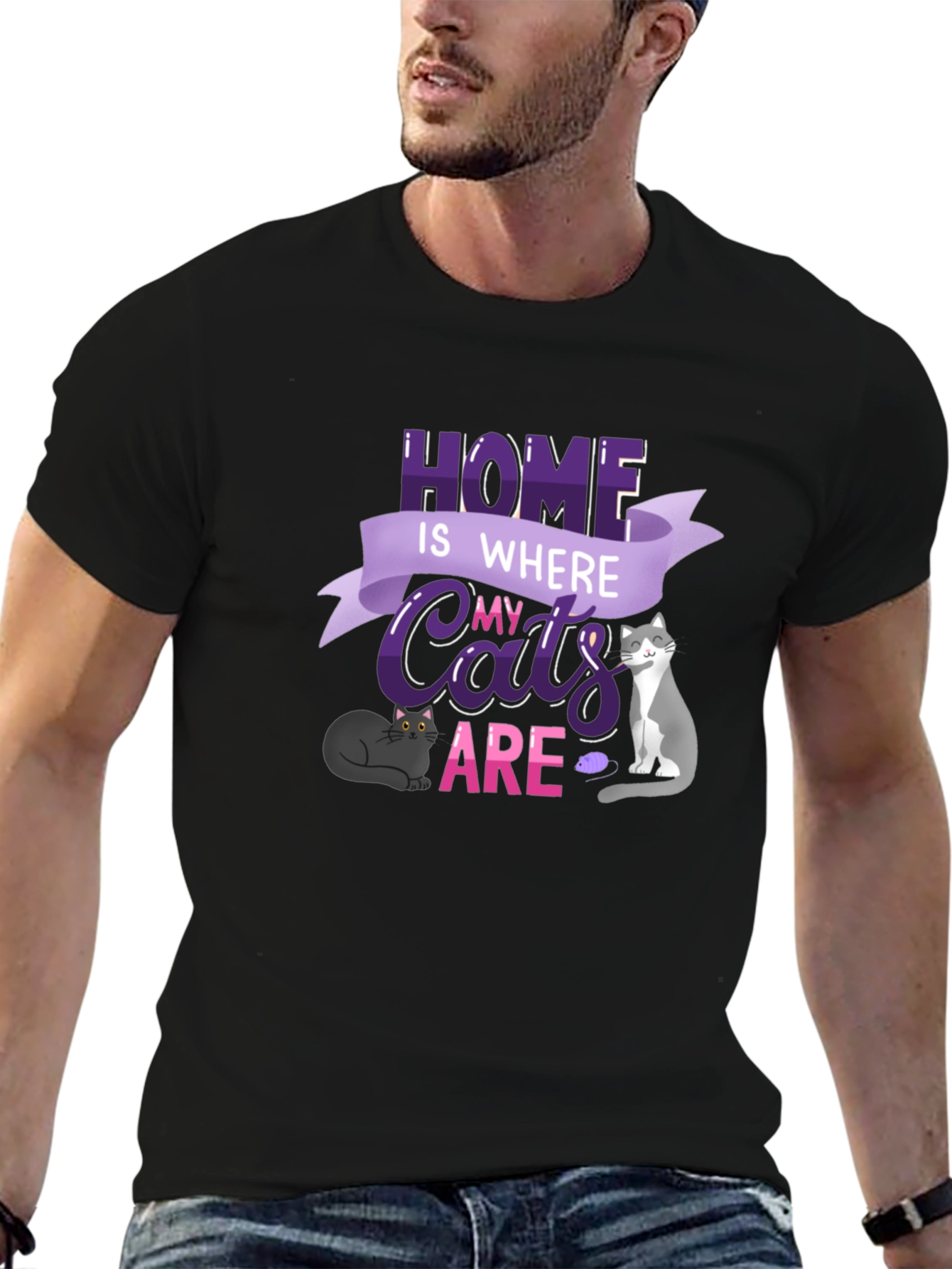 Home is Where My Cats Are T-Shirt