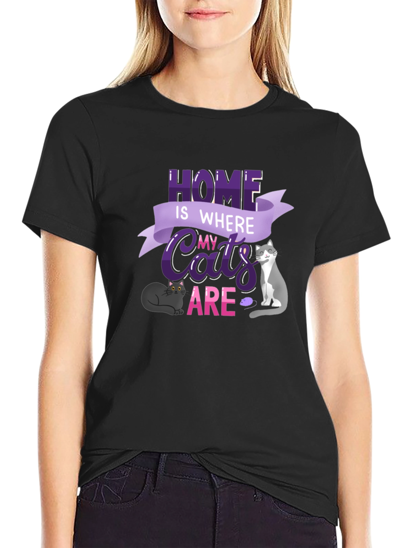 Home is Where My Cats Are T-Shirt