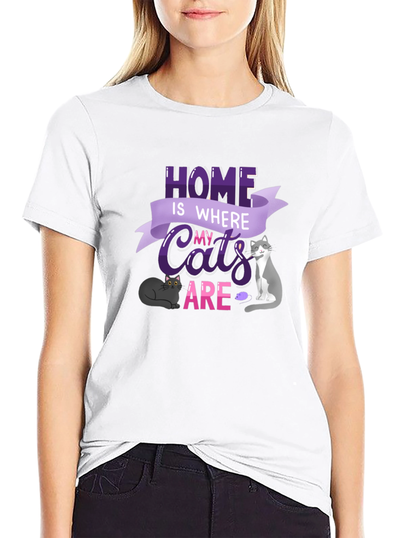Home is Where My Cats Are T-Shirt