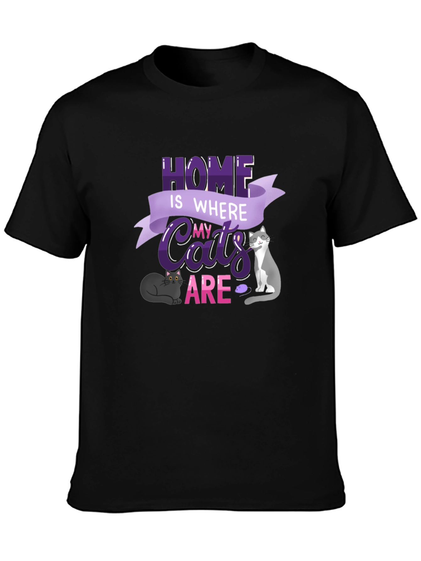 Home is Where My Cats Are T-Shirt