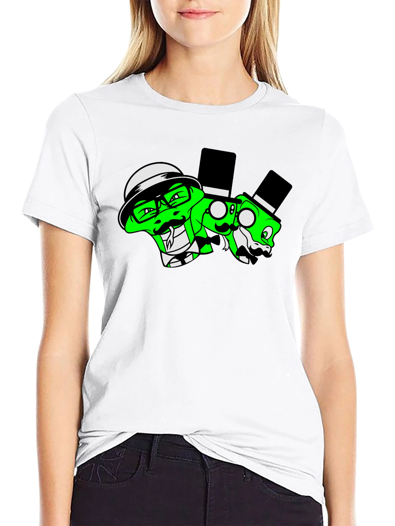 Snakes in Suits Graphic Black T-Shirt