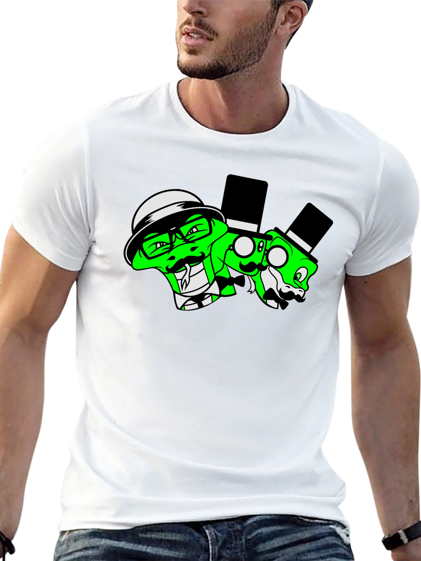 Snakes in Suits Graphic Black T-Shirt