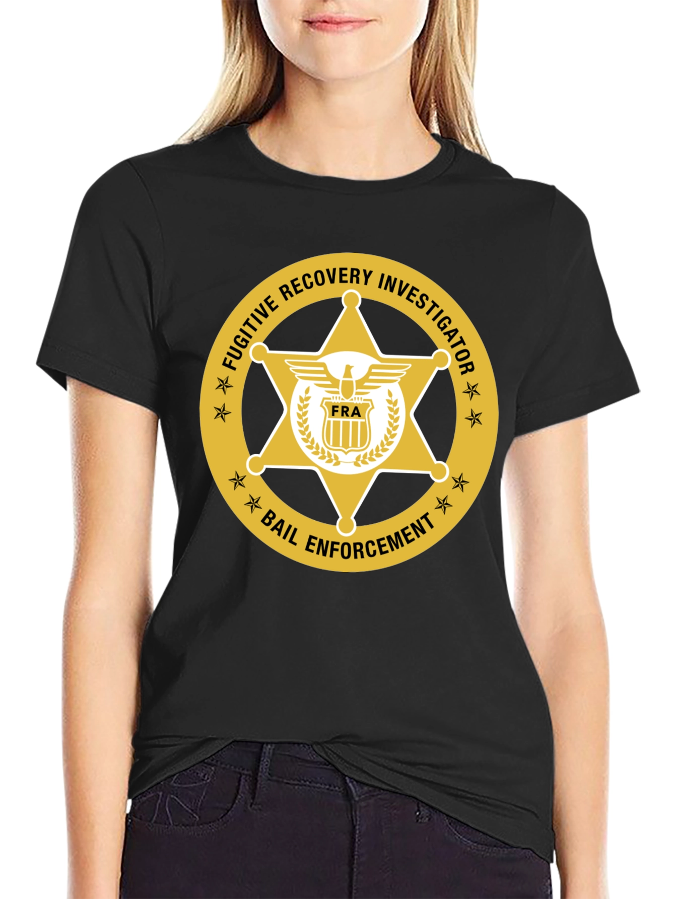 Fugitive Recovery Investigator Black T-Shirt