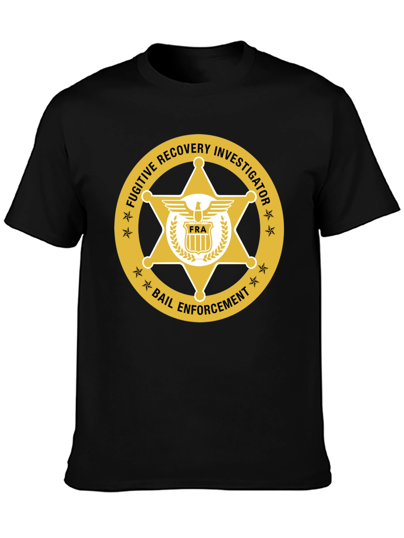 Fugitive Recovery Investigator Black T-Shirt