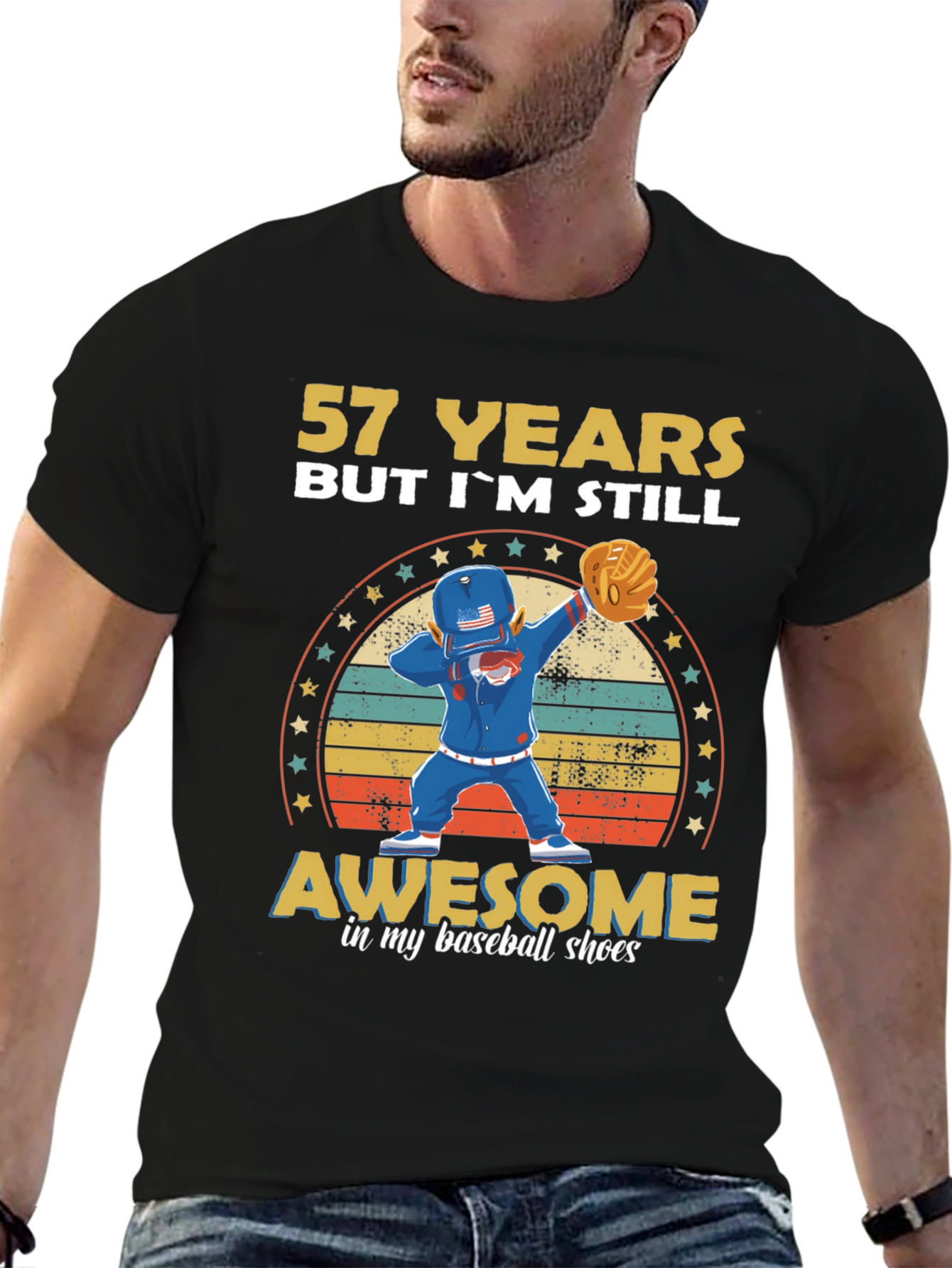 57 Years Old Baseball T-Shirt