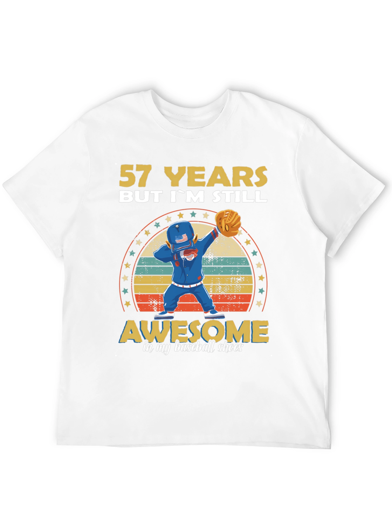 57 Years Old Baseball T-Shirt