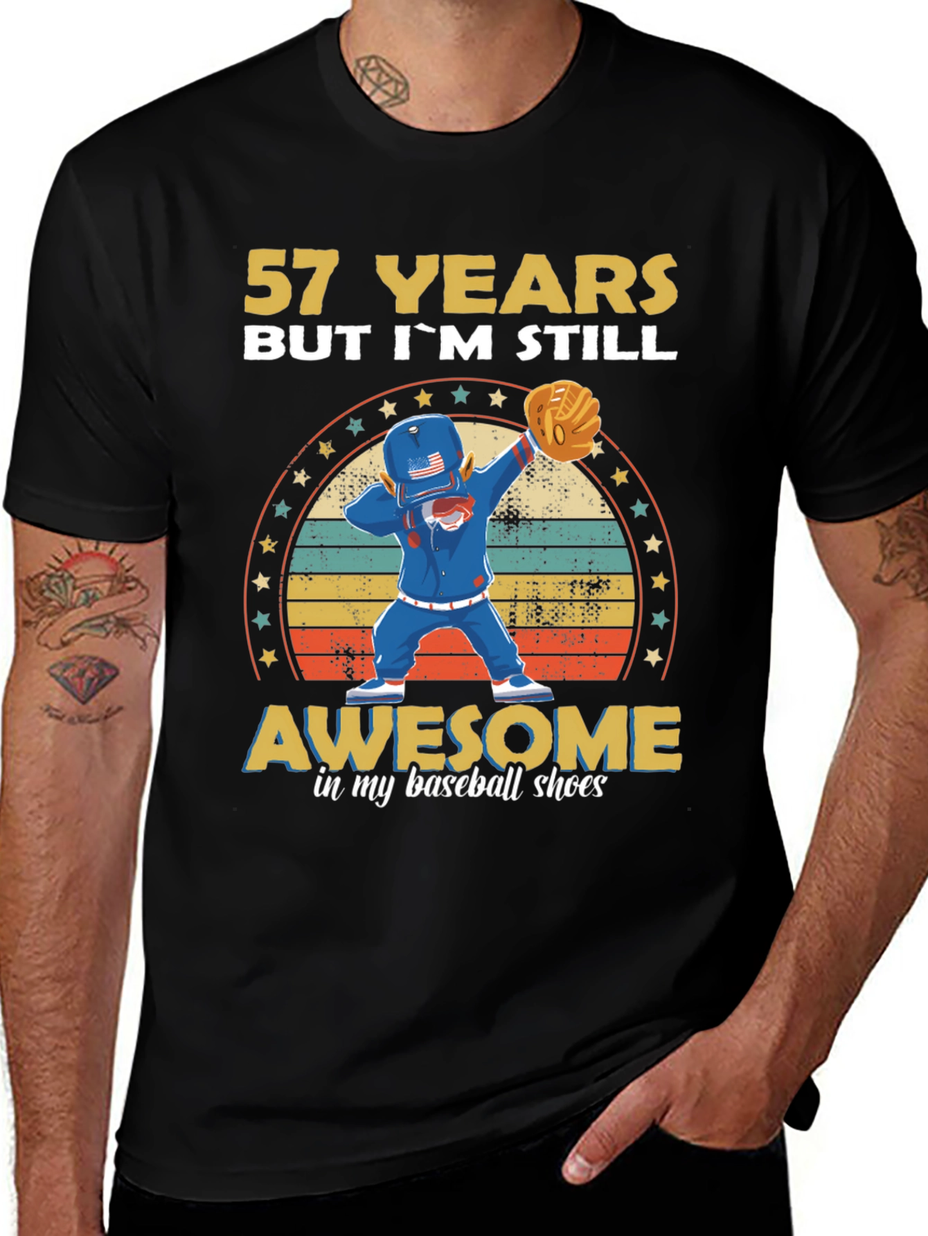 57 Years Old Baseball T-Shirt