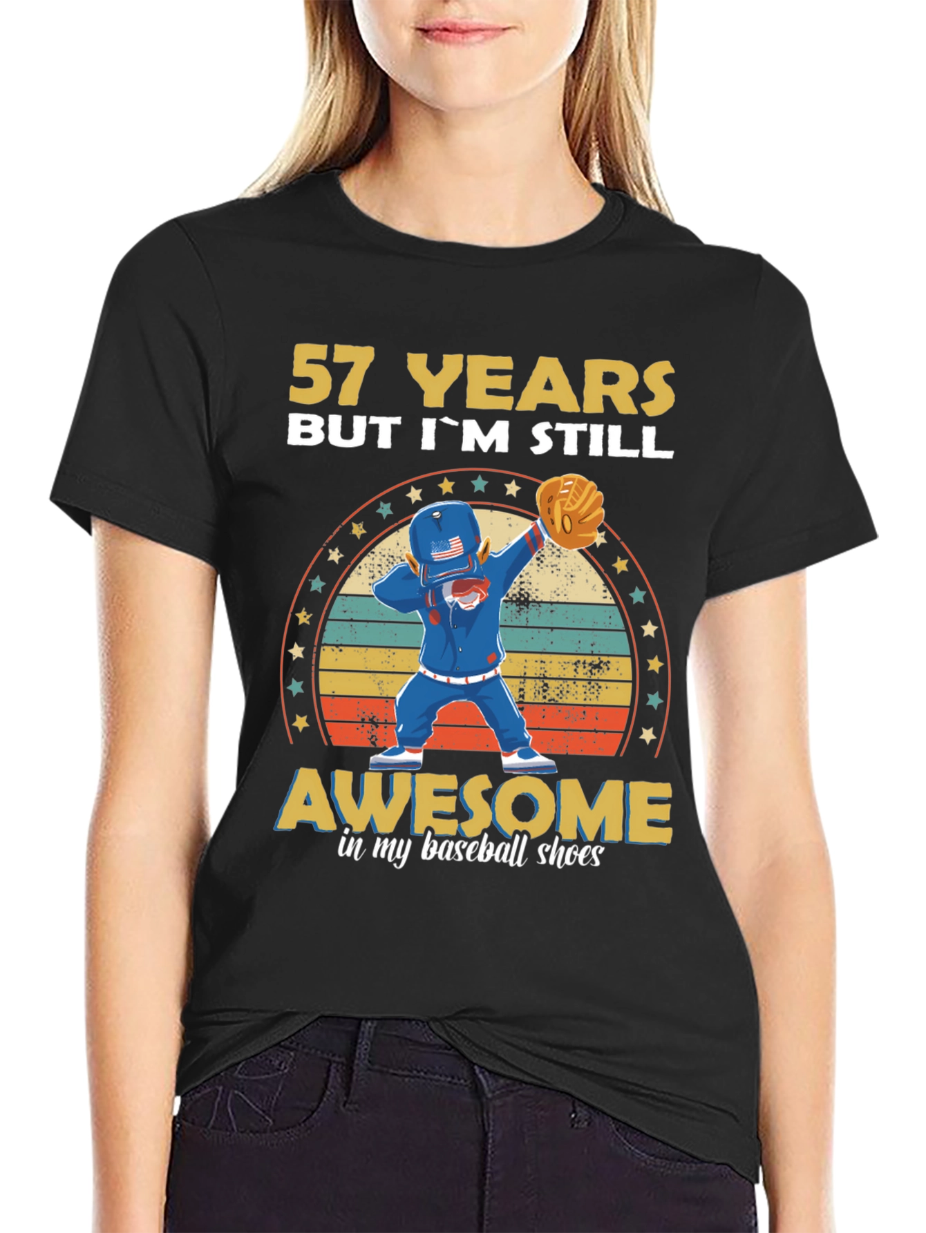57 Years Old Baseball T-Shirt