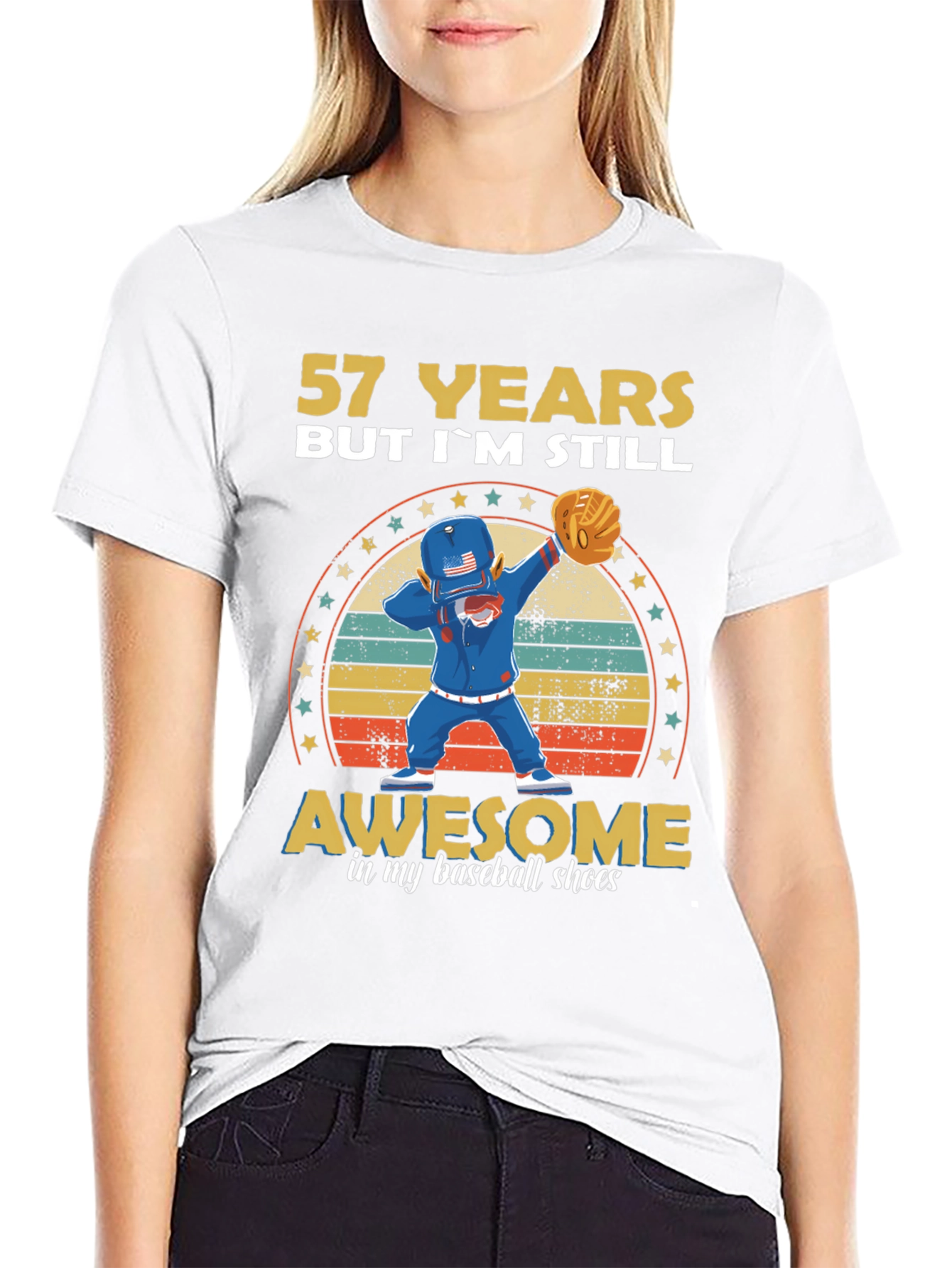 57 Years Old Baseball T-Shirt