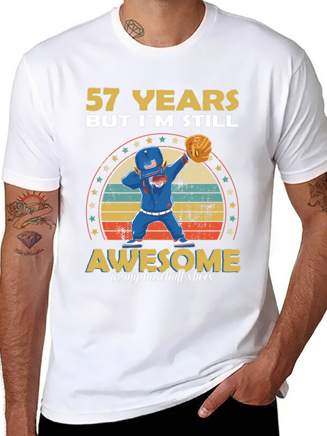 57 Years Old Baseball T-Shirt