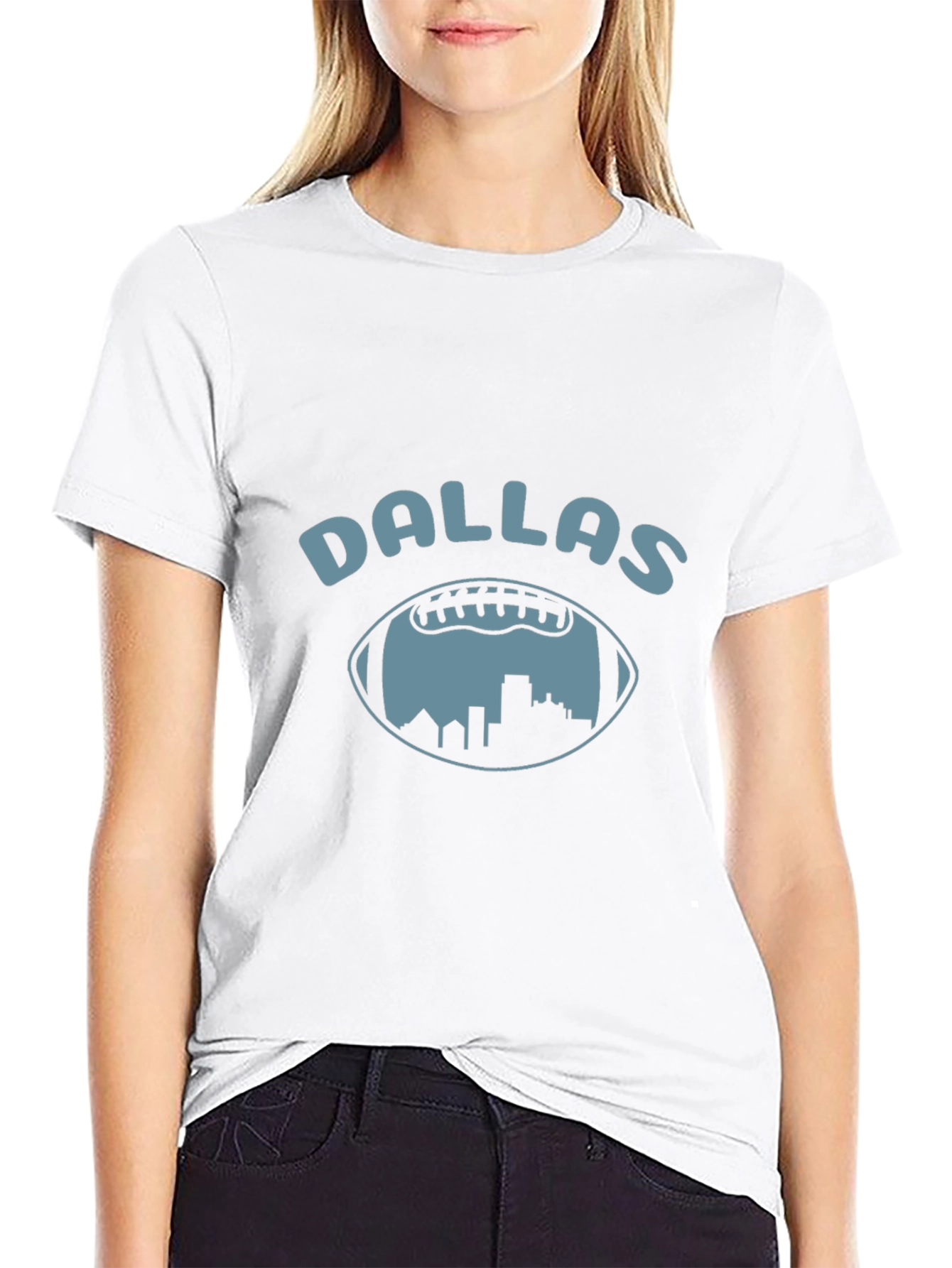 Dallas Football Skyline T-Shirt