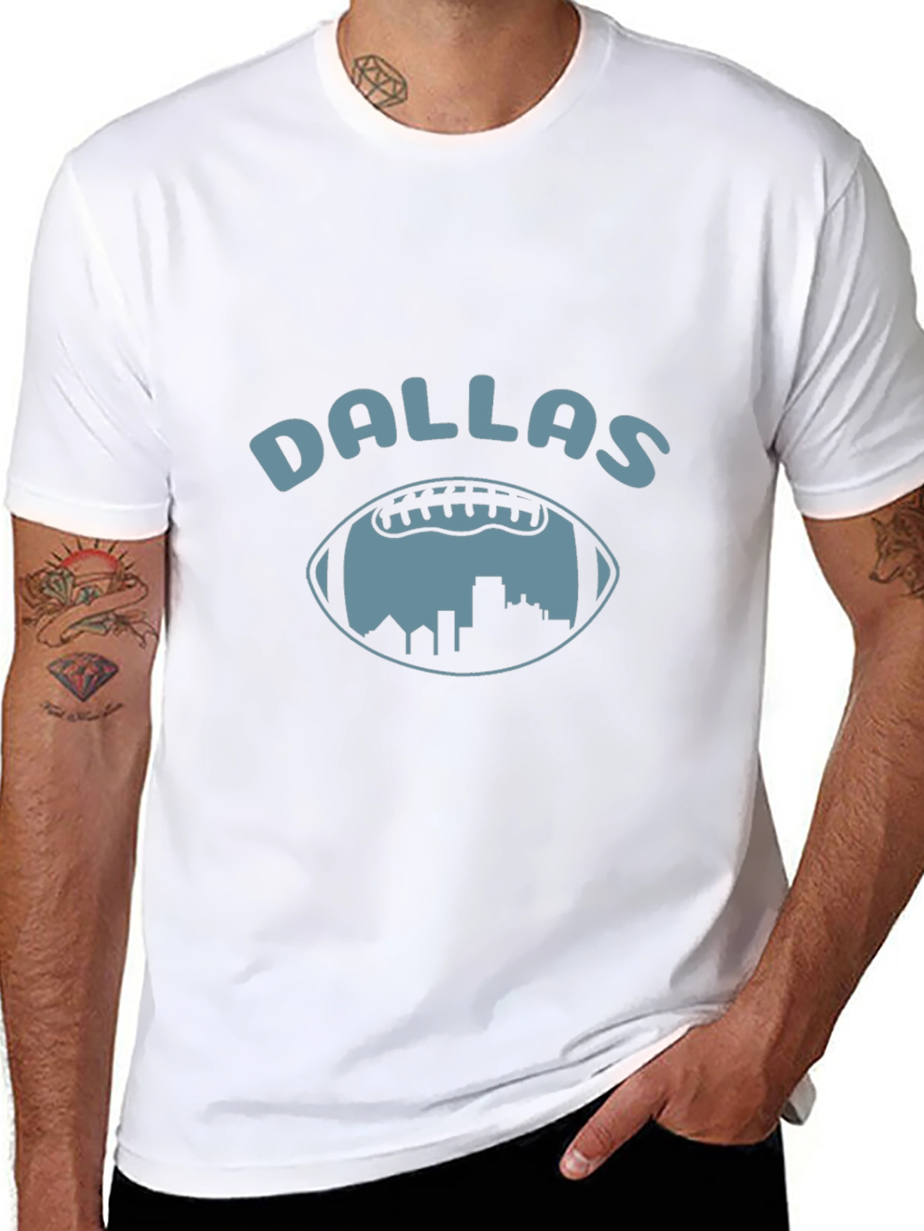 Dallas Football Skyline T-Shirt