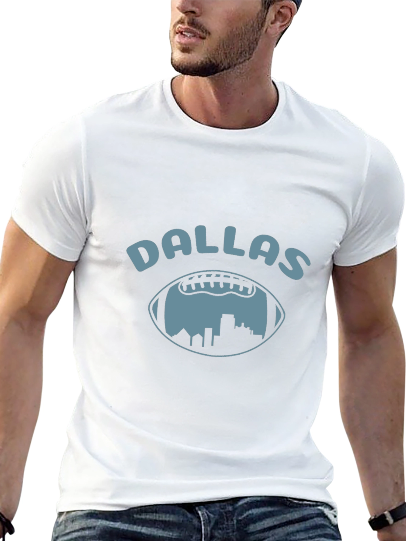 Dallas Football Skyline T-Shirt