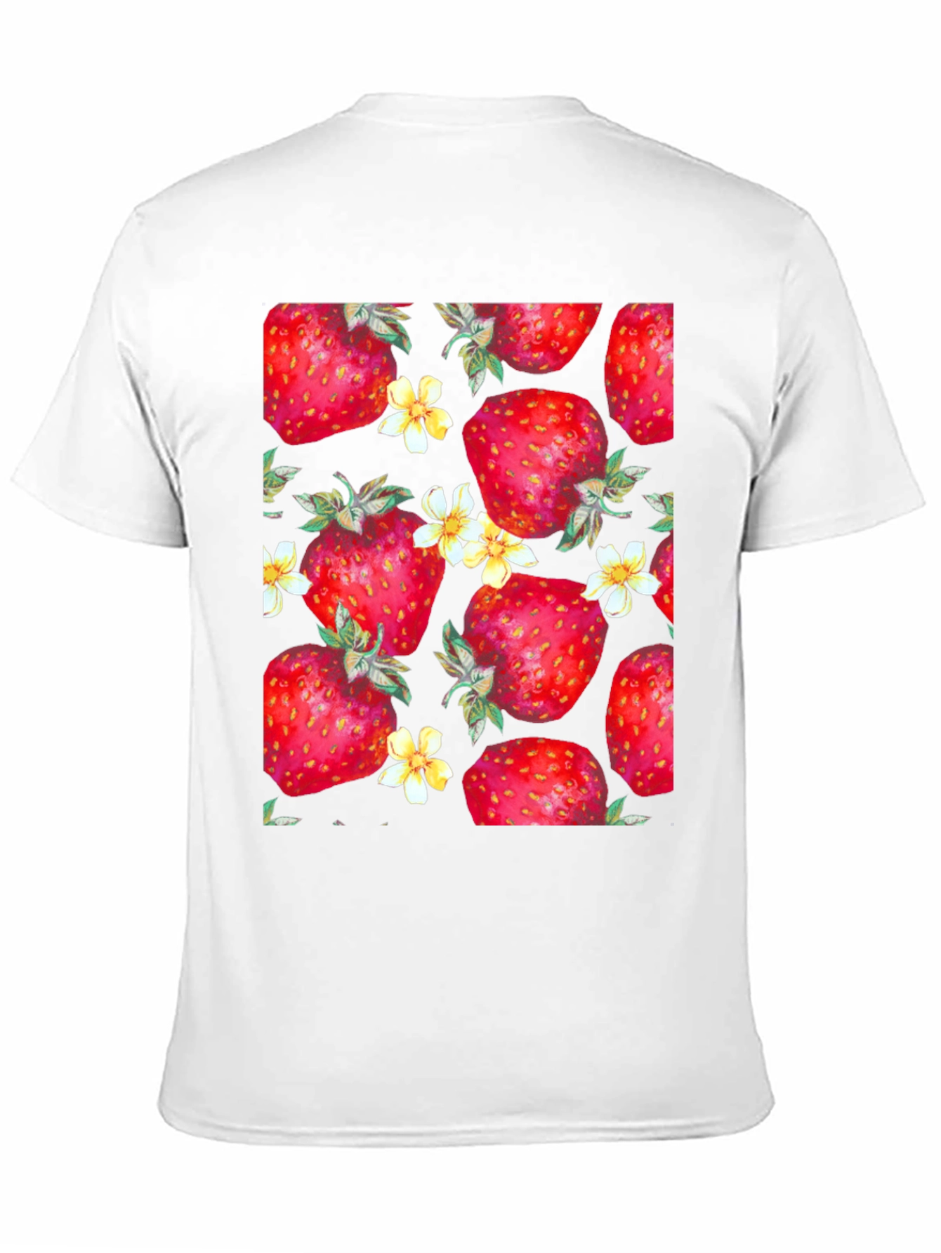 Strawberry Pattern T-Shirt - Fun and Fresh