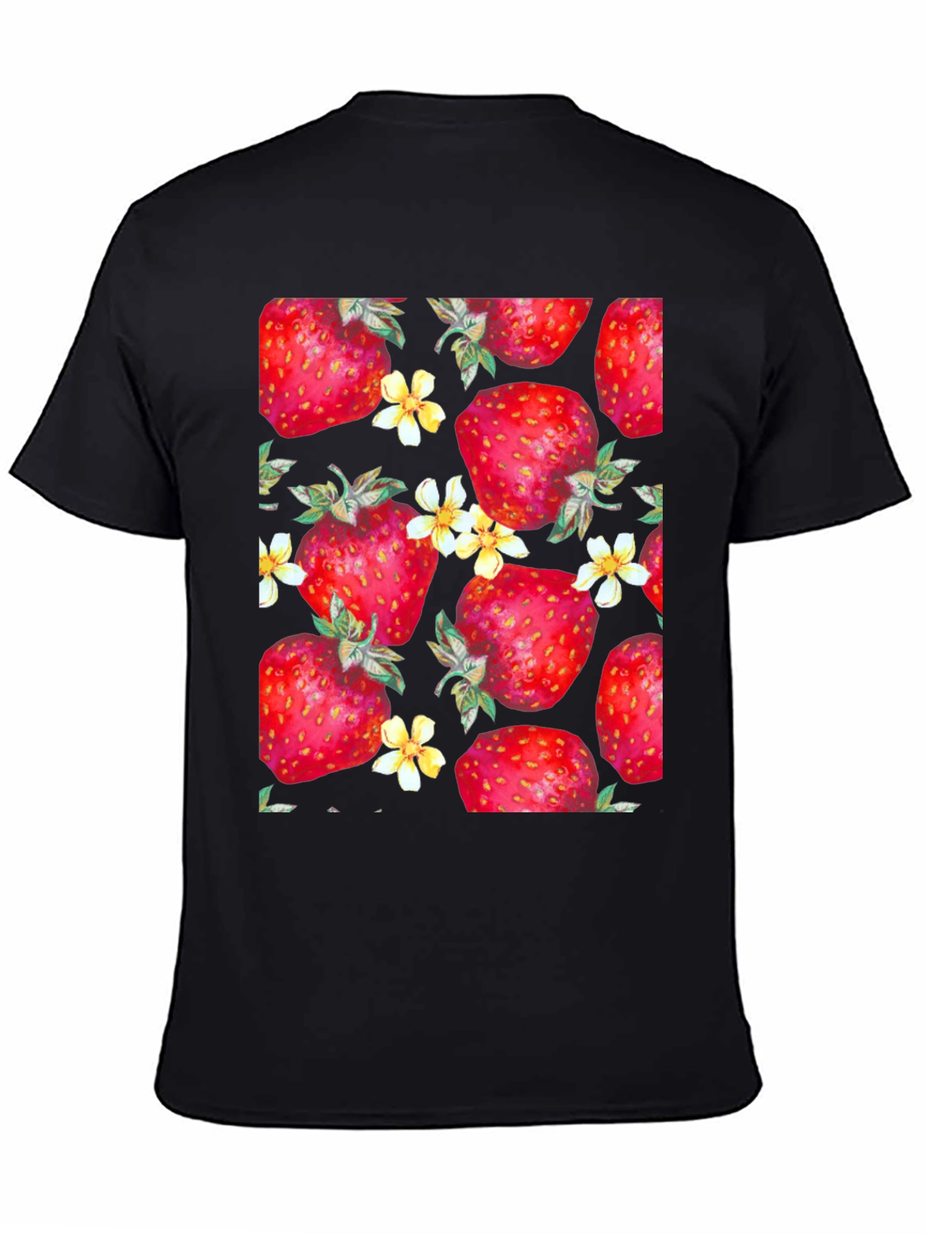 Strawberry Pattern T-Shirt - Fun and Fresh