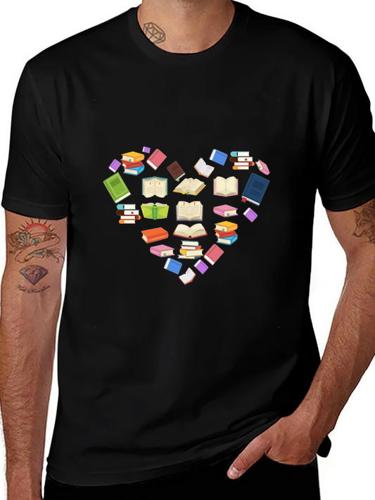 Book Lover Heart T-Shirt