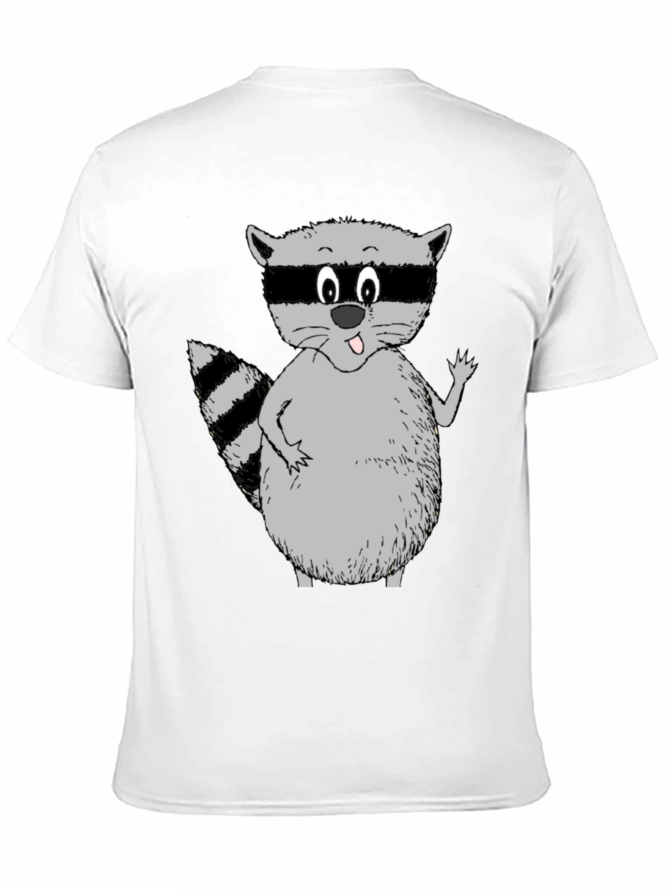 Funny Raccoon Graphic Tee - Black T-Shirt