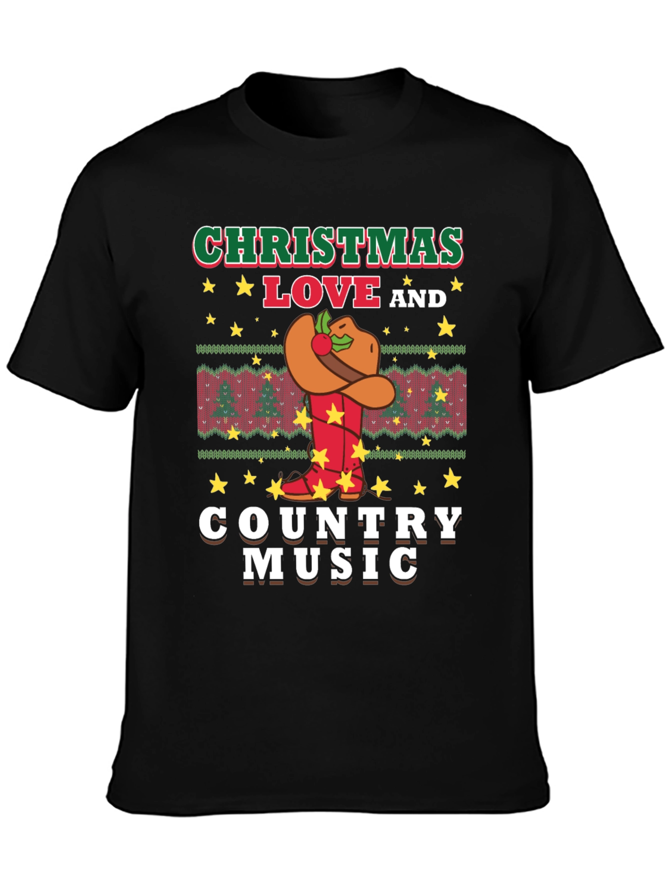 Christmas Country Music T-Shirt