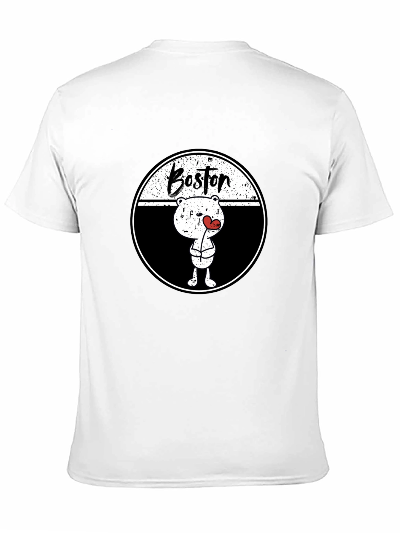 Boston Bear Graphic Tee - Trendy Streetwear