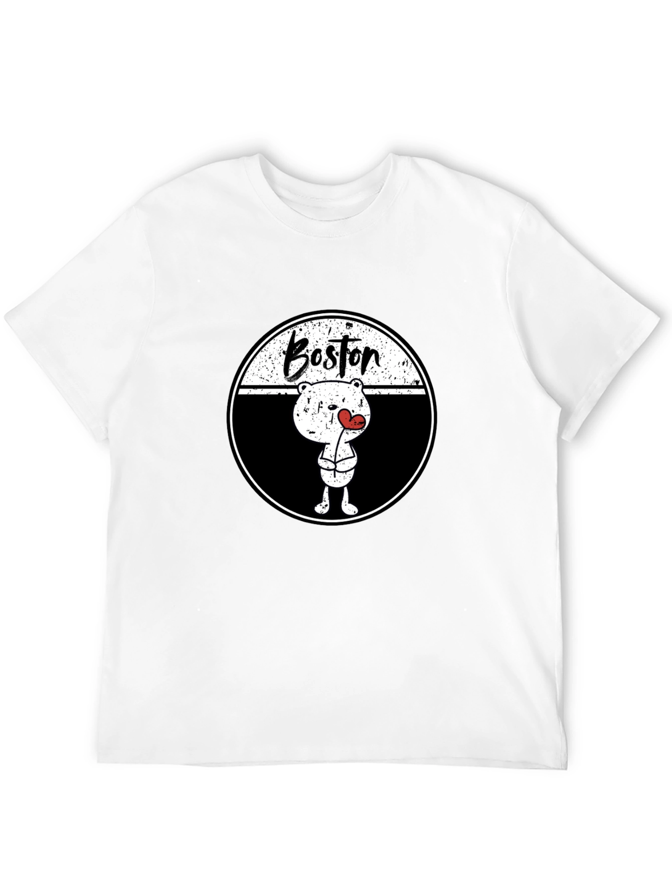 Boston Bear Graphic Tee - Trendy Streetwear