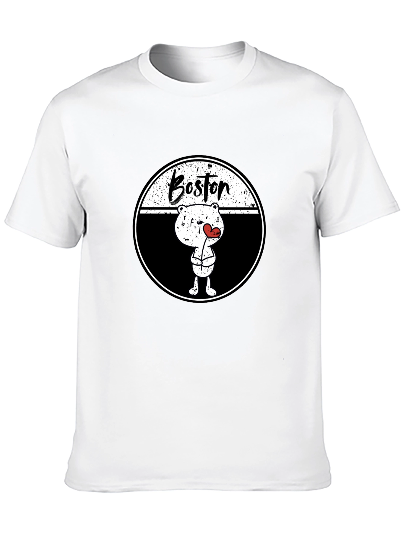 Boston Bear Graphic Tee - Trendy Streetwear