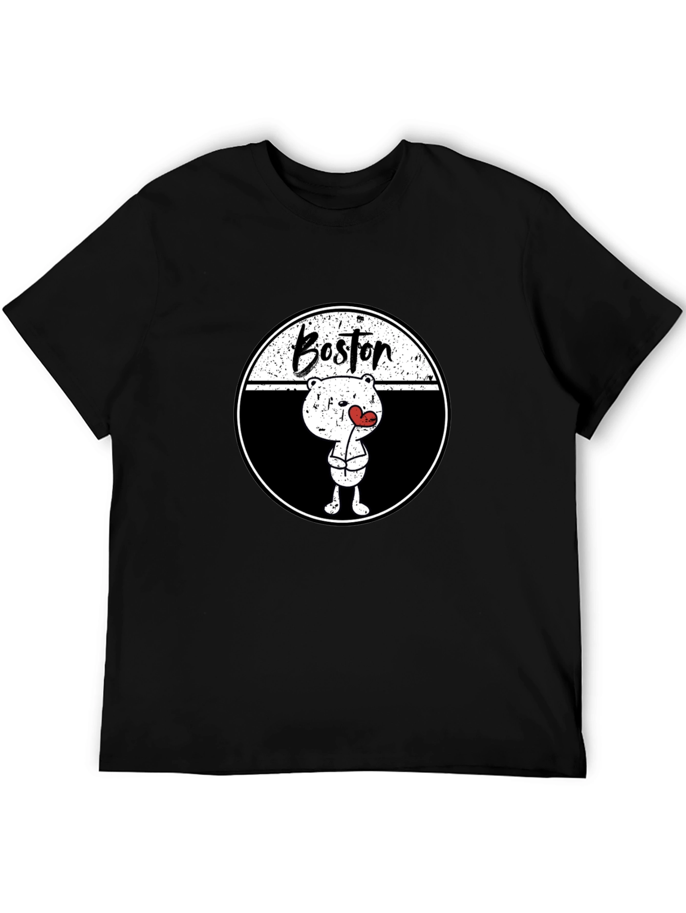 Boston Bear Graphic Tee - Trendy Streetwear