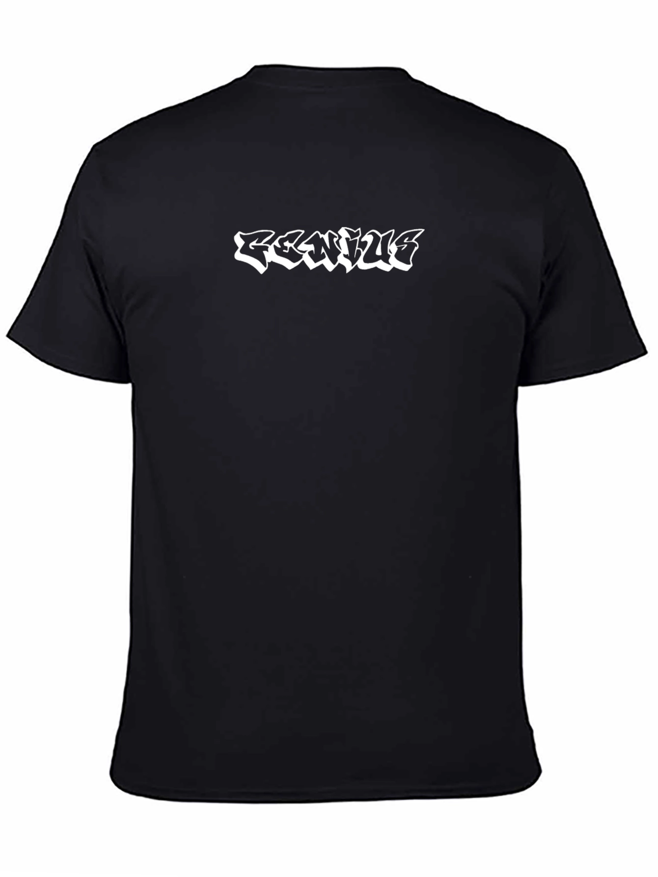 GENIUS Graphic Black T-Shirt - Edgy Streetwear Style