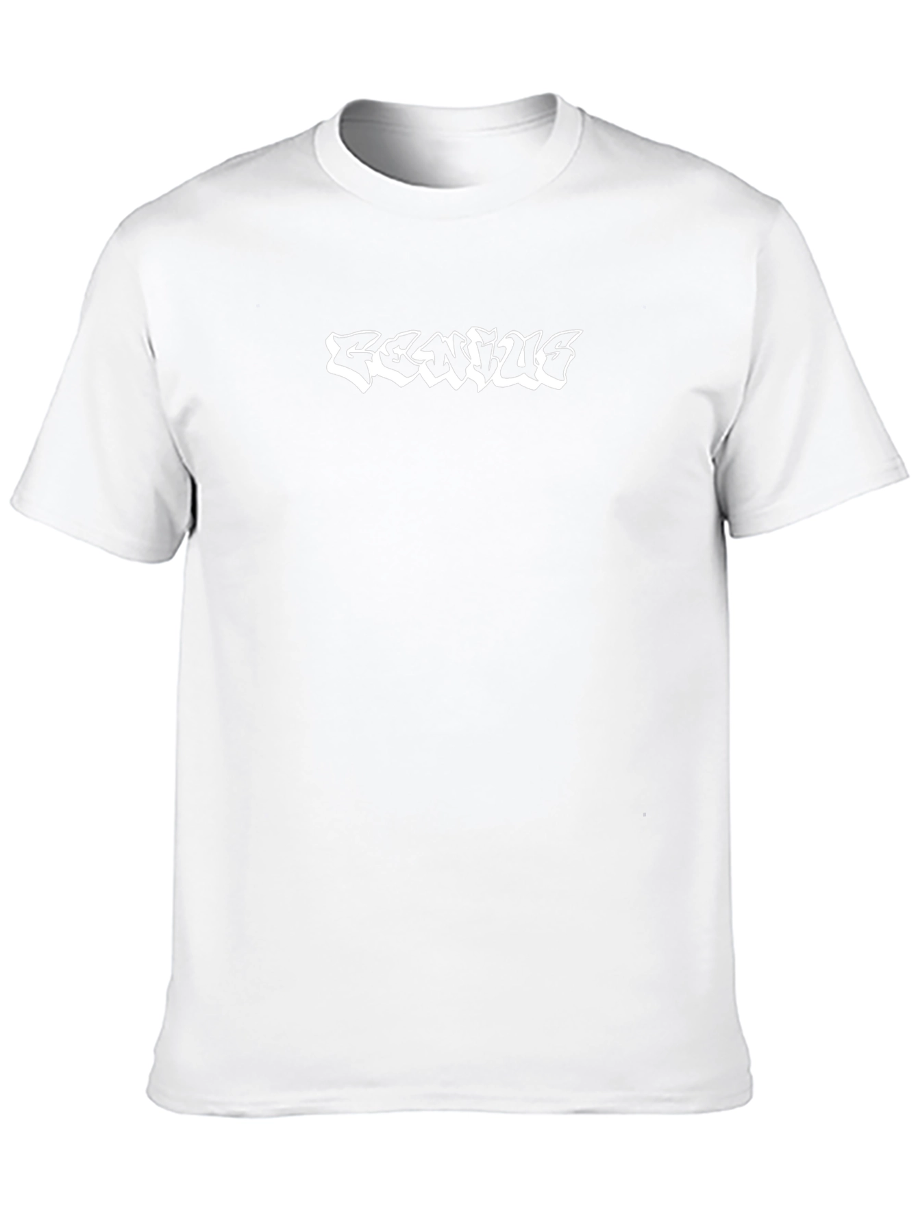 GENIUS Graphic Black T-Shirt - Edgy Streetwear Style