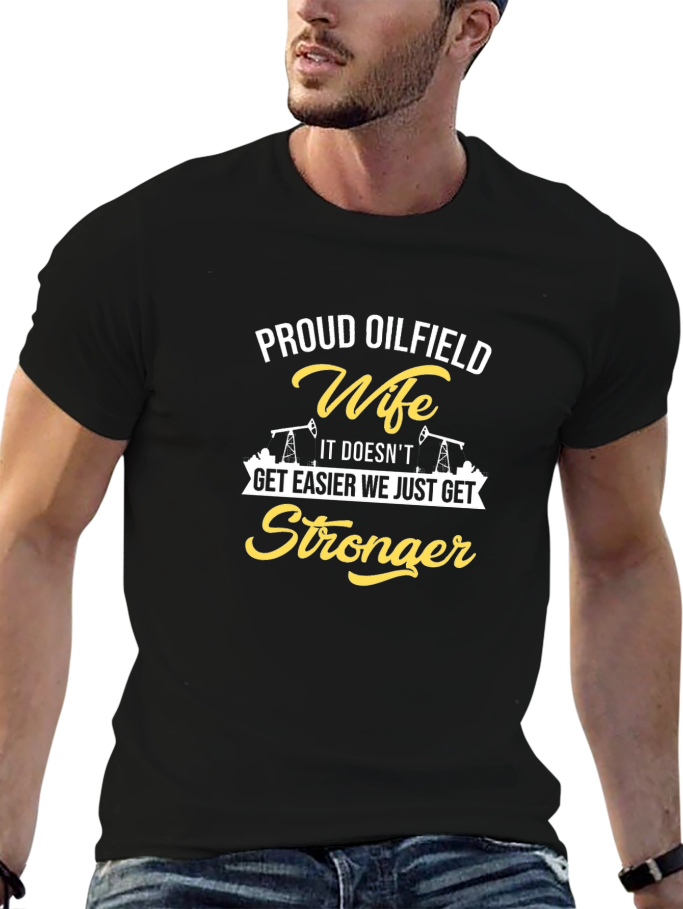 Proud Oilfield Wife Graphic Tee - Strong Women Shirt