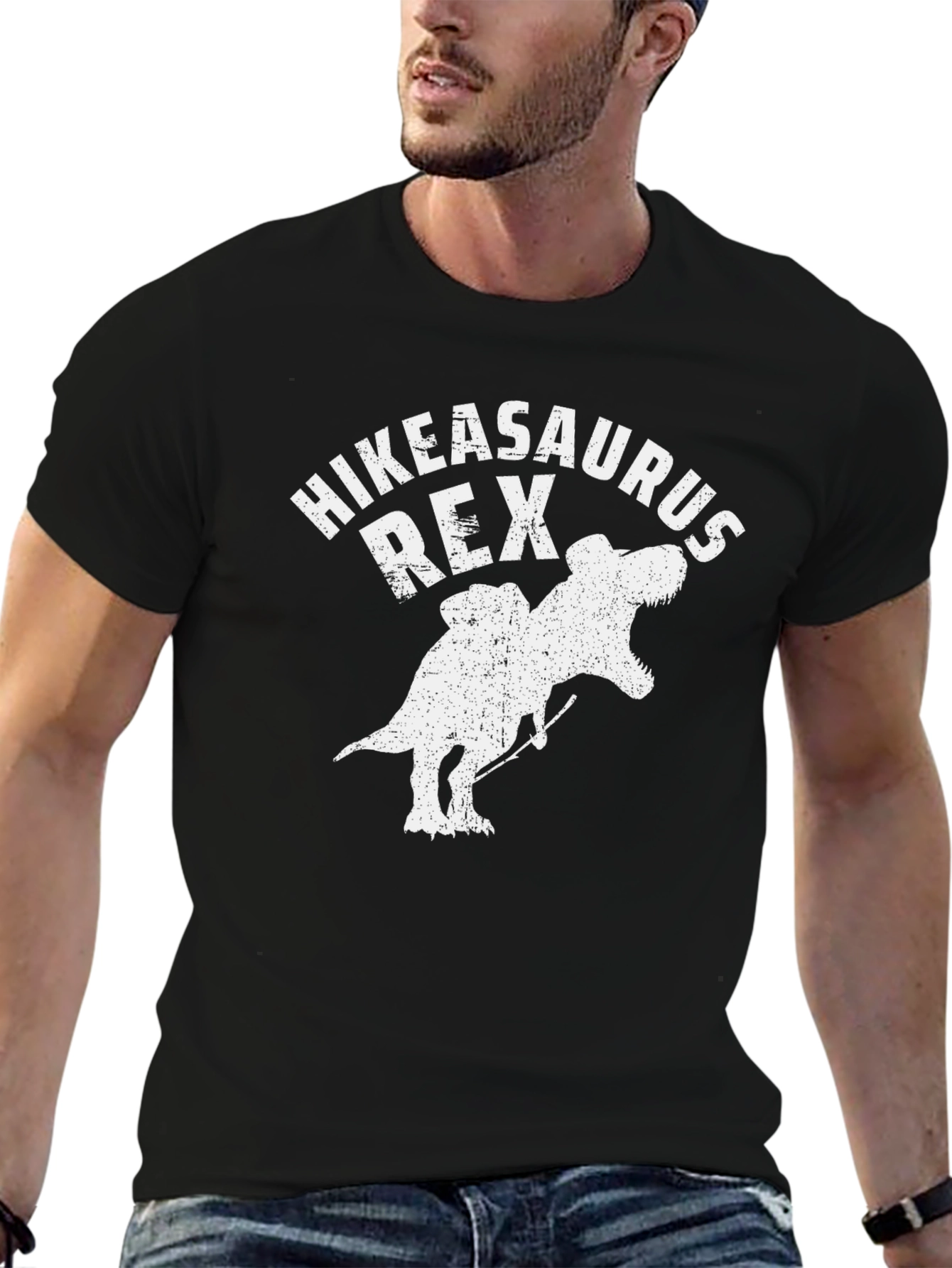 Hikeasaurus Rex Graphic Tee - Black