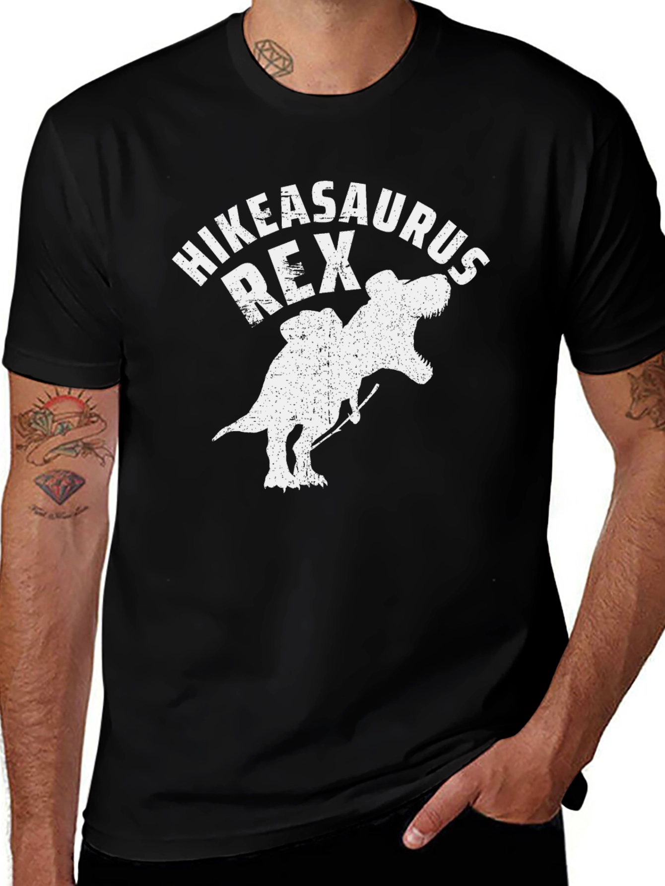 Hikeasaurus Rex Graphic Tee - Black