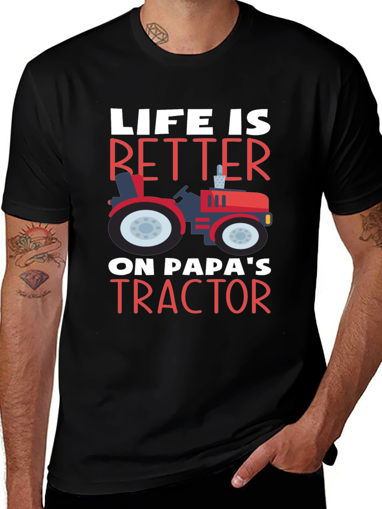 Life Is Better on Papas Tractor T-Shirt