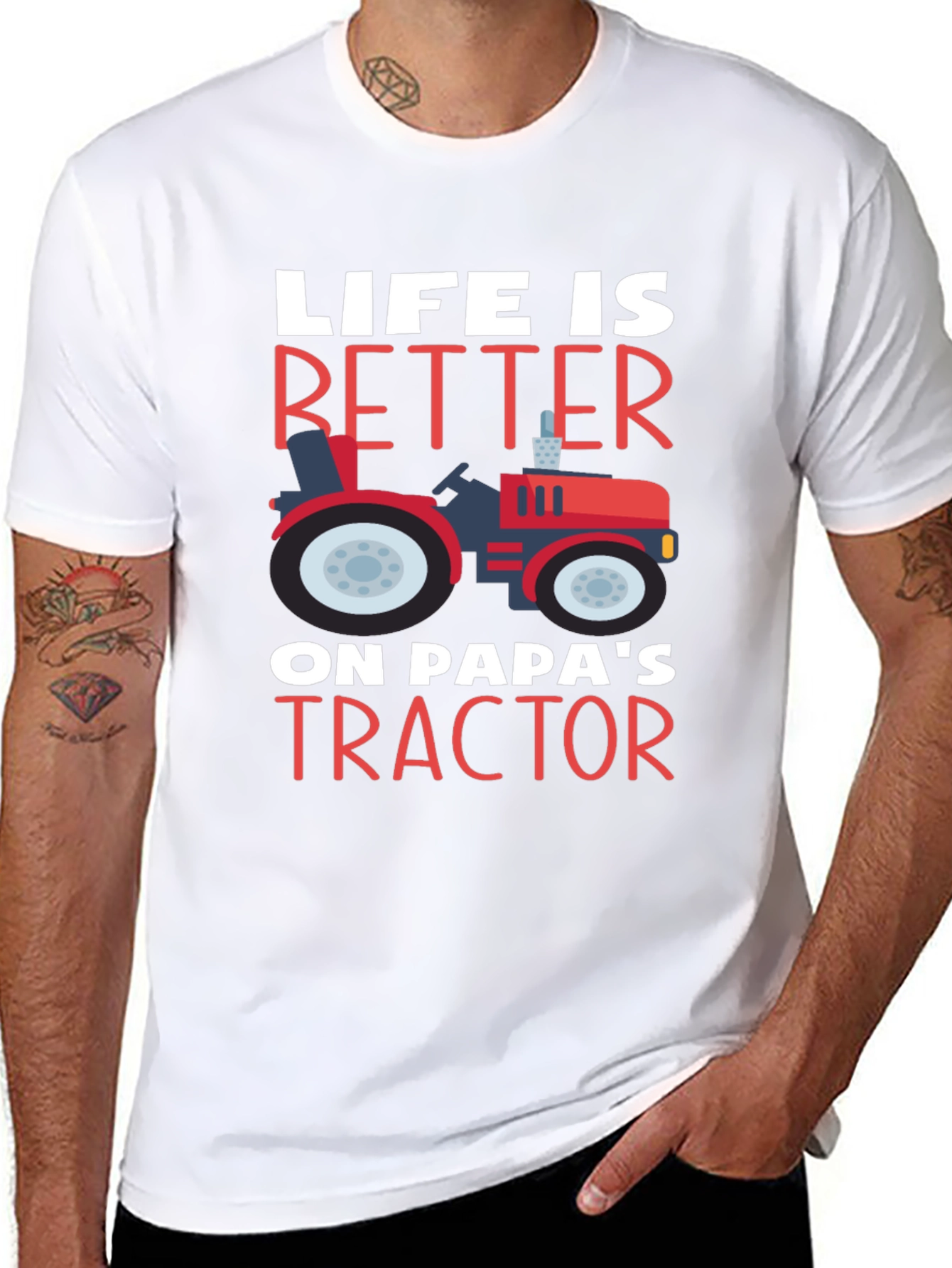 Life Is Better on Papas Tractor T-Shirt