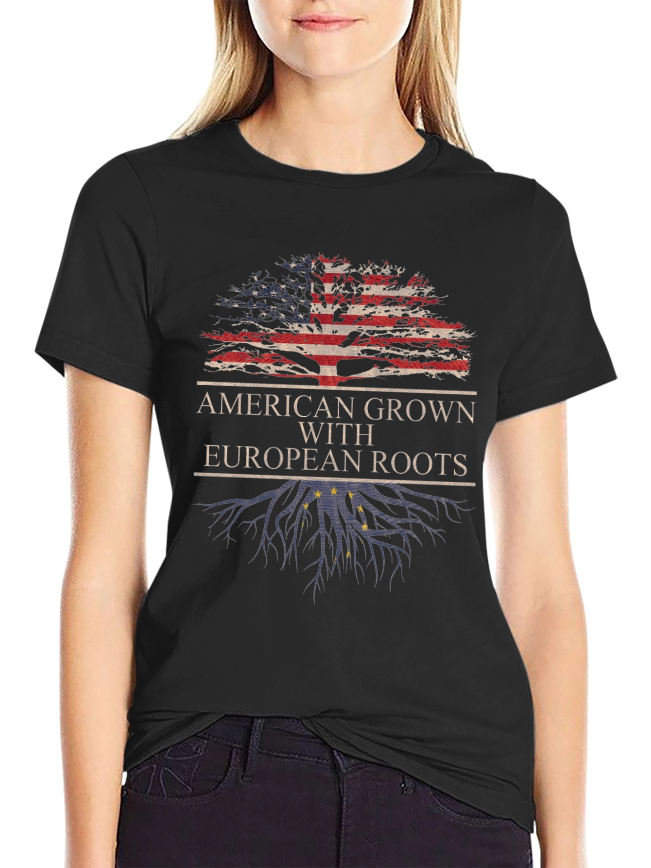 American Grown With European Roots T-Shirt