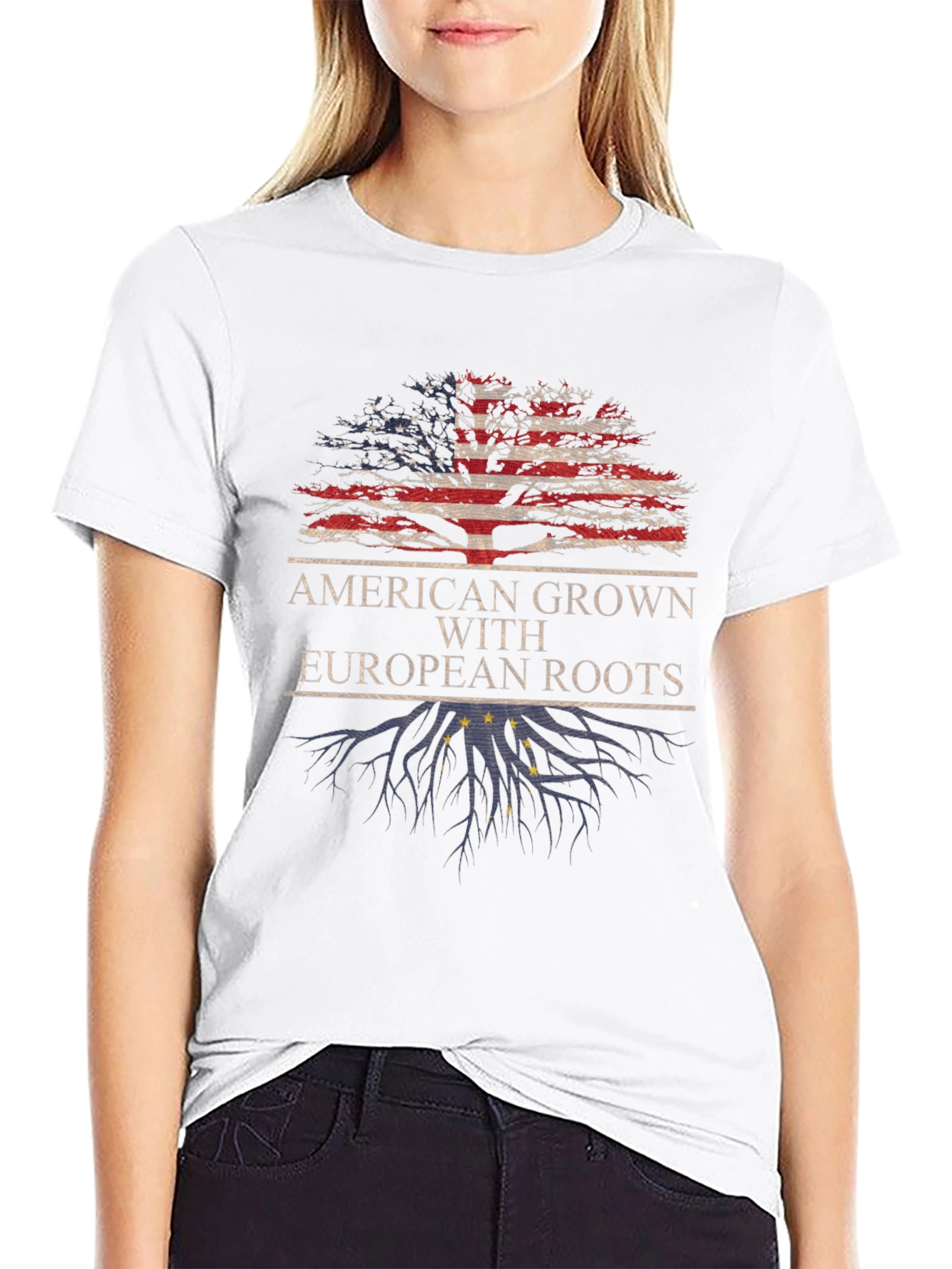 American Grown With European Roots T-Shirt