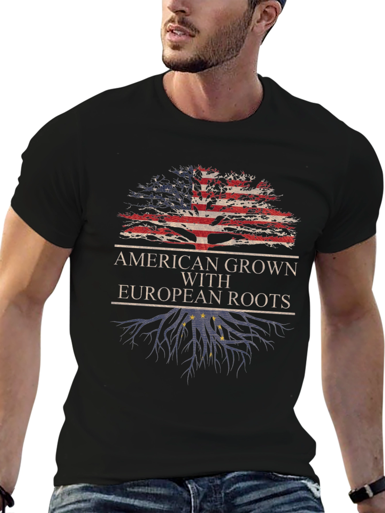 American Grown With European Roots T-Shirt