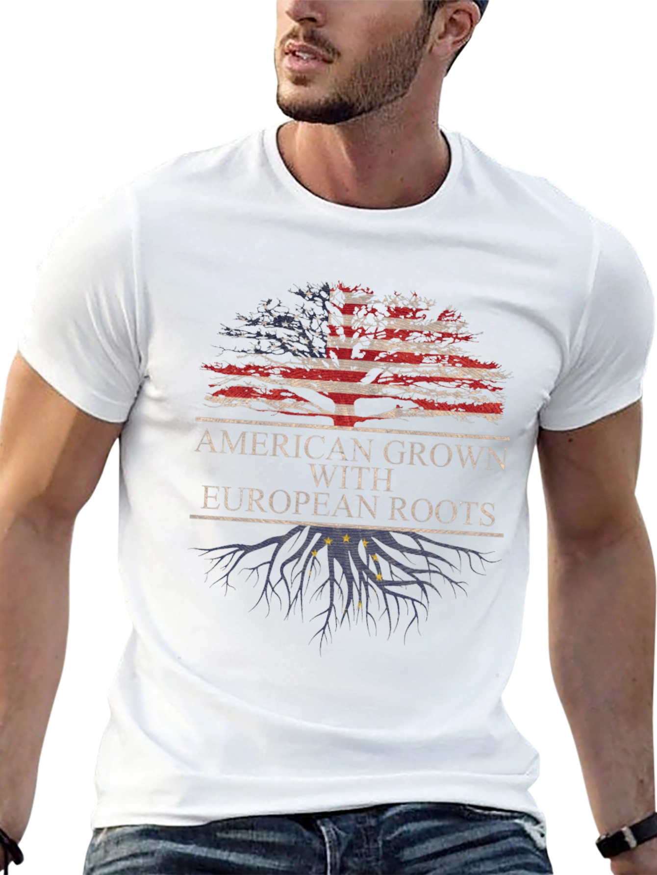 American Grown With European Roots T-Shirt