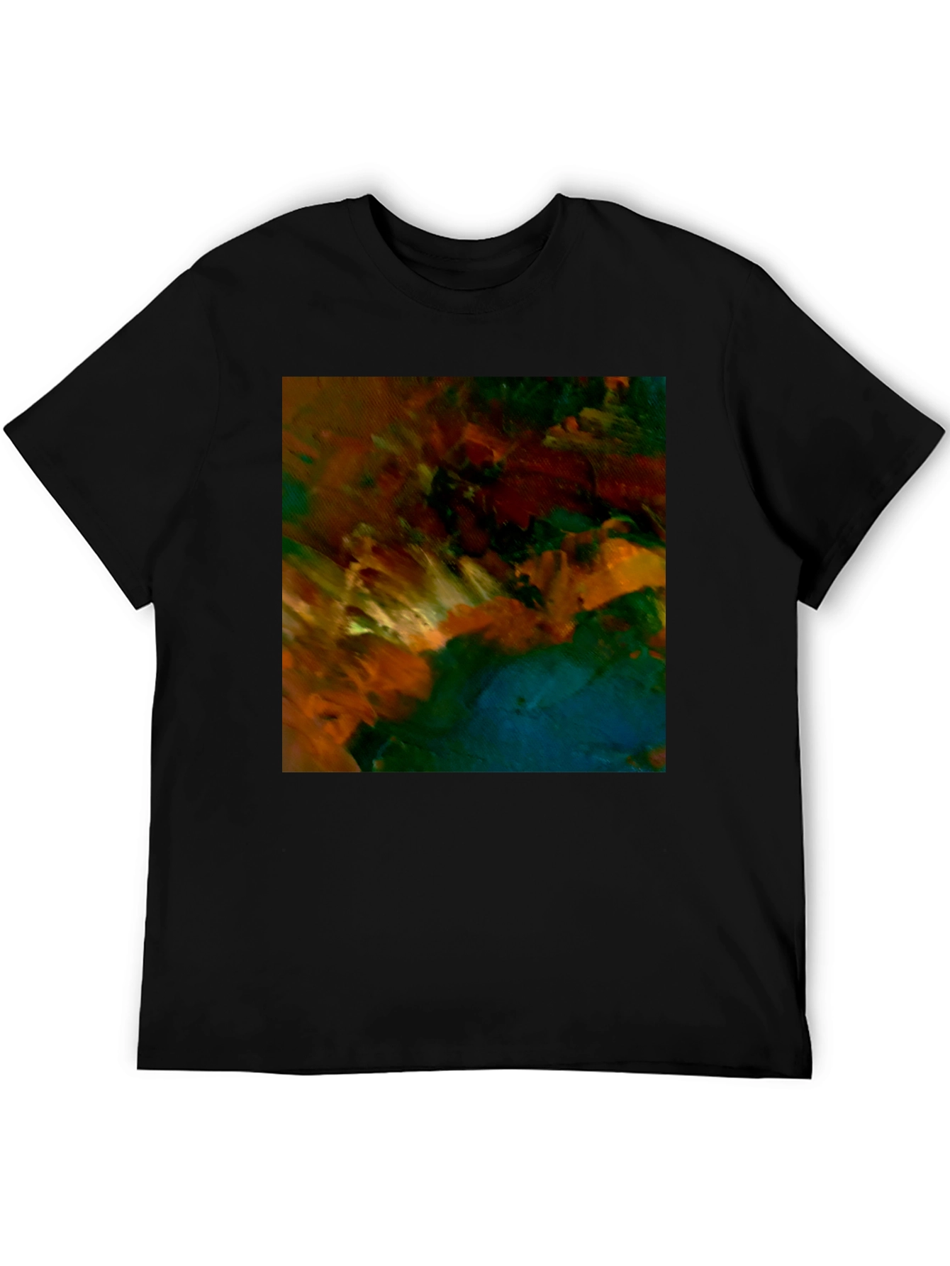 Abstract Art Black T-Shirt - Modern Style