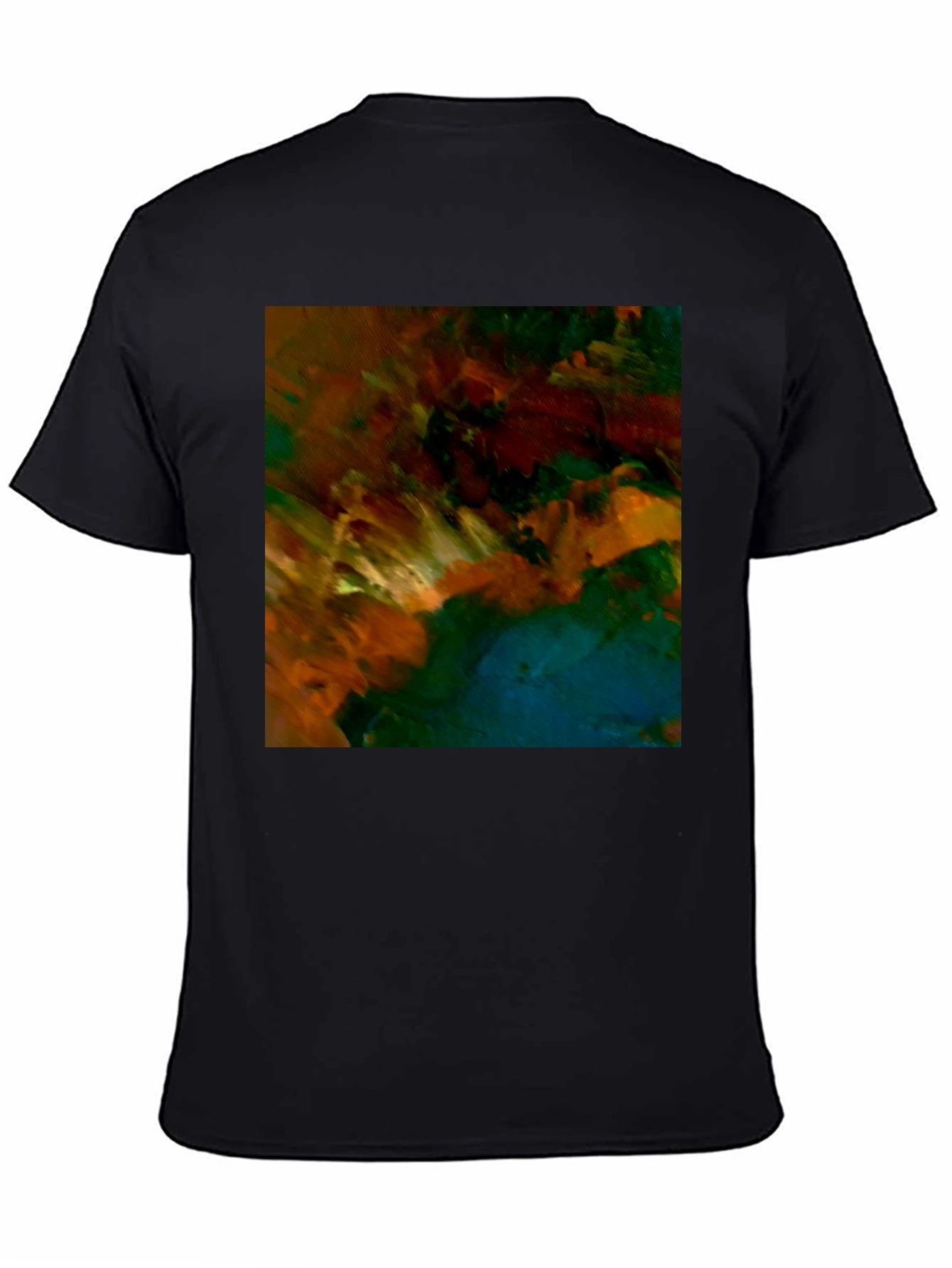 Abstract Art Black T-Shirt - Modern Style