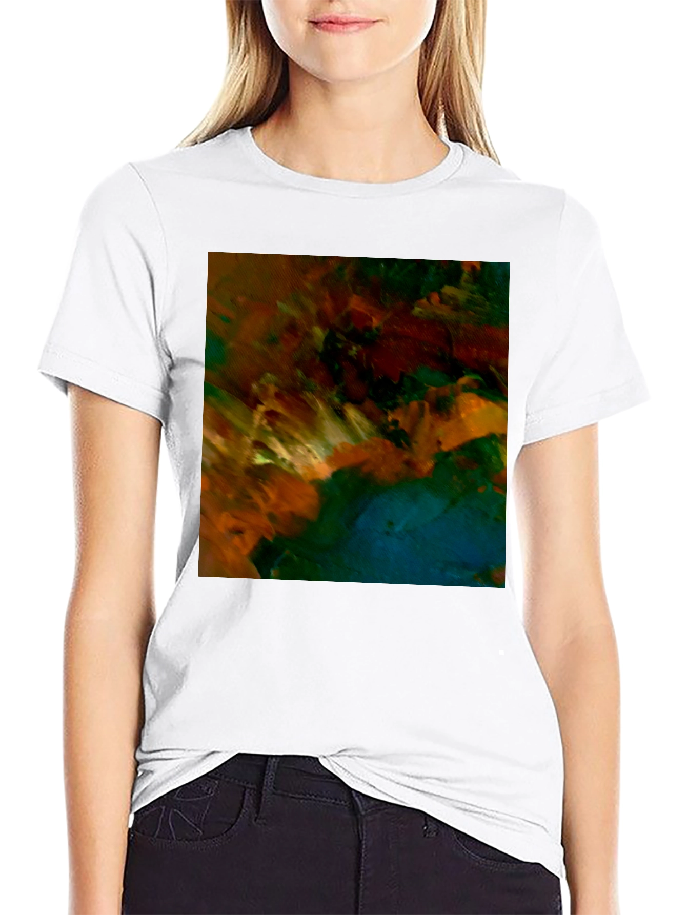 Abstract Art Black T-Shirt - Modern Style