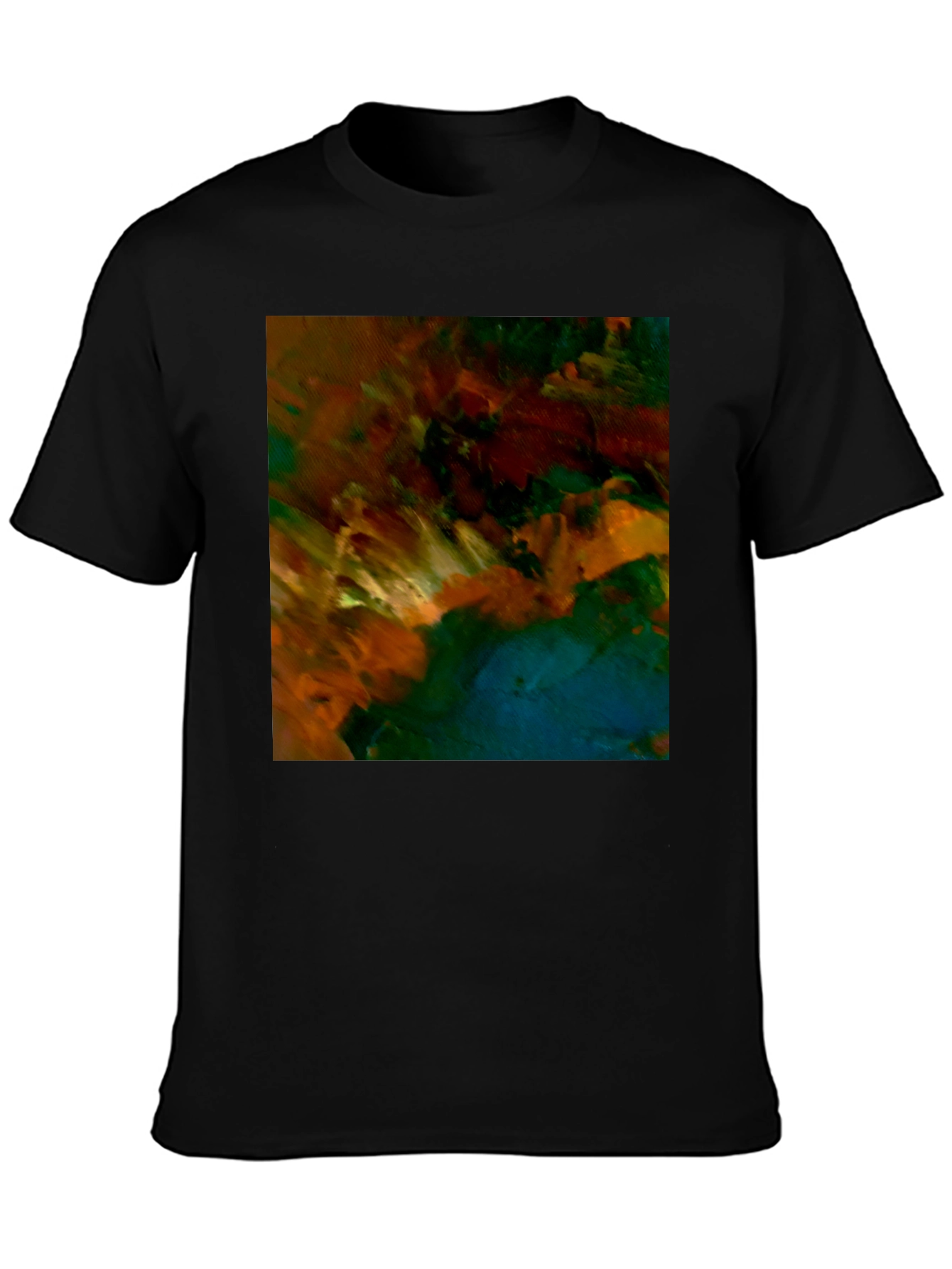 Abstract Art Black T-Shirt - Modern Style