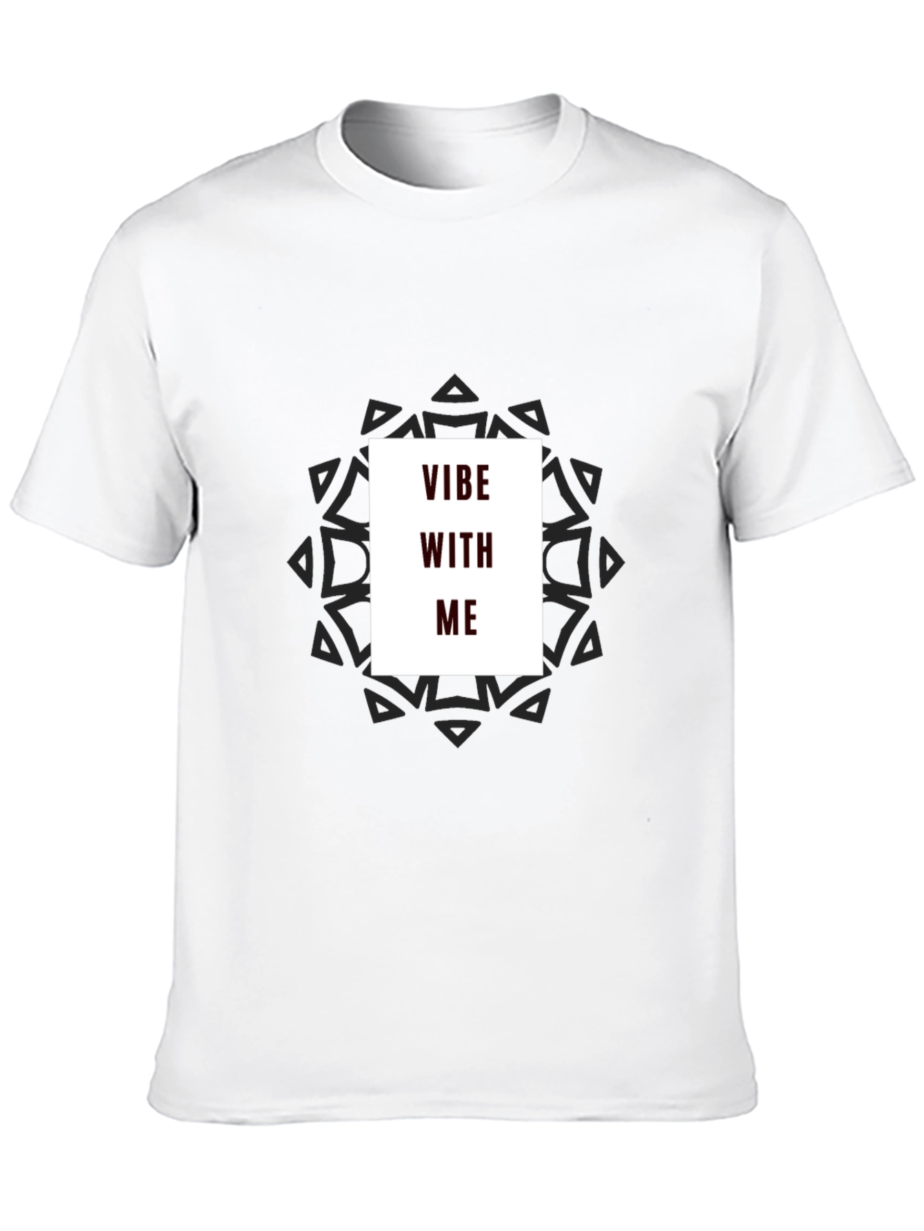 Vibe With Me Graphic T-Shirt - Black Casual Style