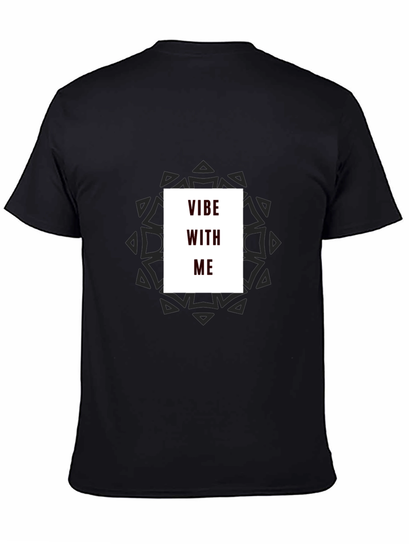Vibe With Me Graphic T-Shirt - Black Casual Style