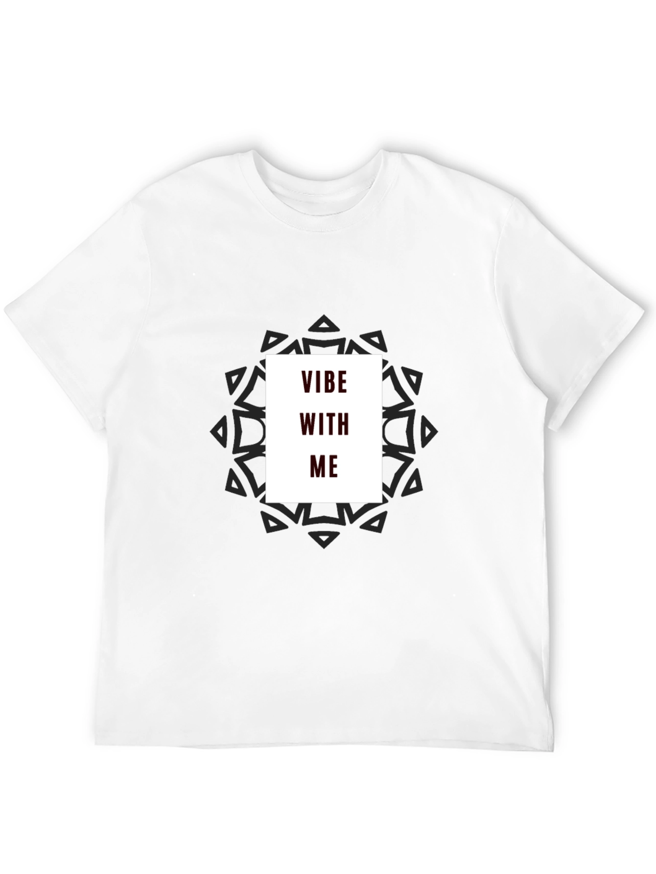 Vibe With Me Graphic T-Shirt - Black Casual Style