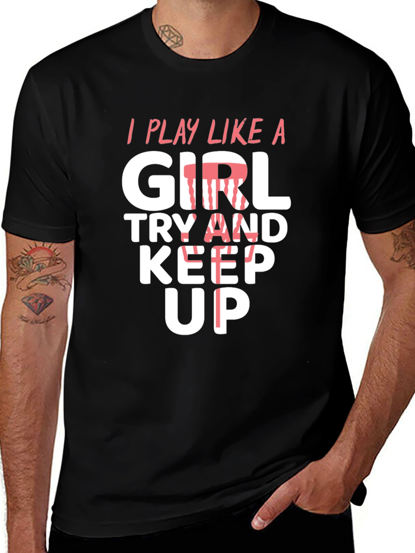 I Play Like A Girl Mens T-Shirt