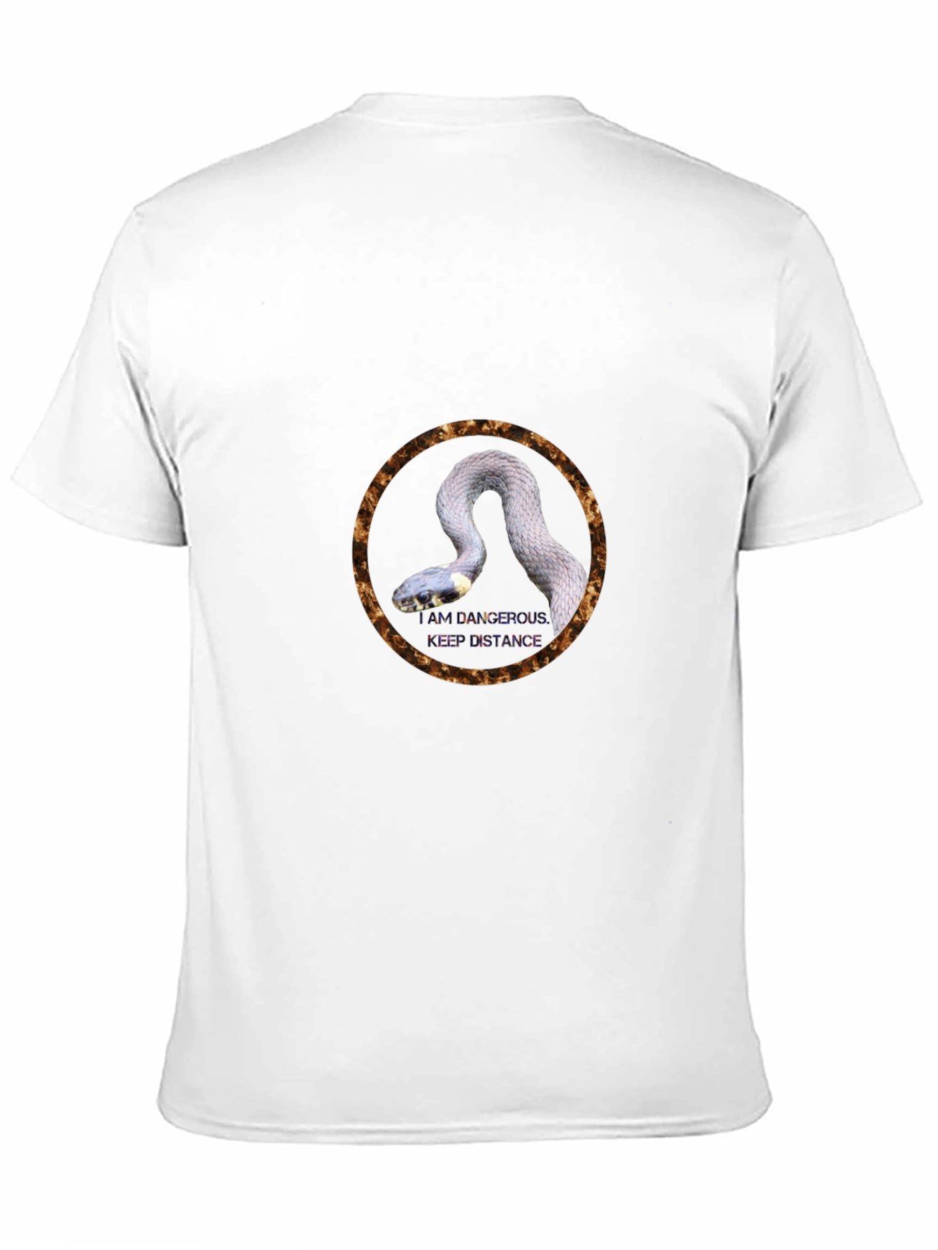 Snake Circle Graphic Tee - Unique Design T-Shirt
