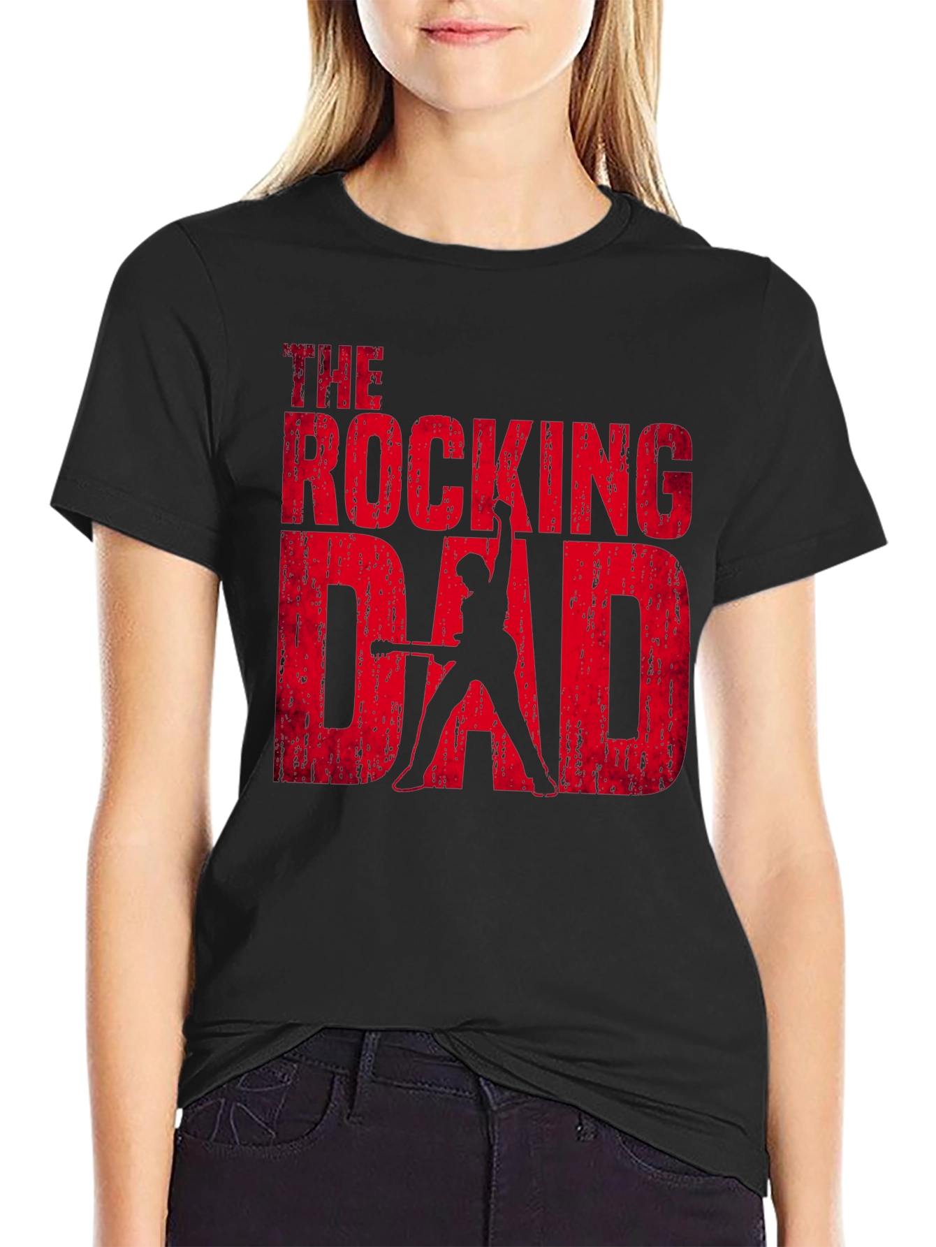 The Rocking Dad Graphic T-Shirt - Black