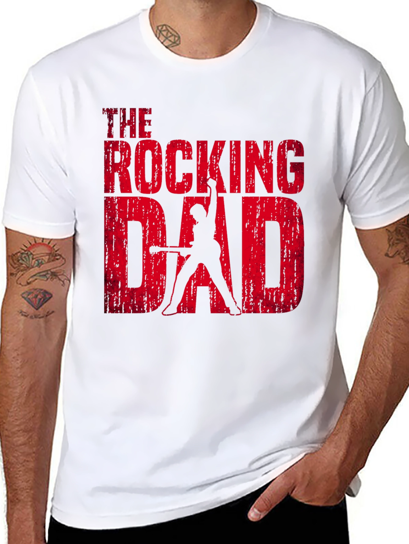 The Rocking Dad Graphic T-Shirt - Black