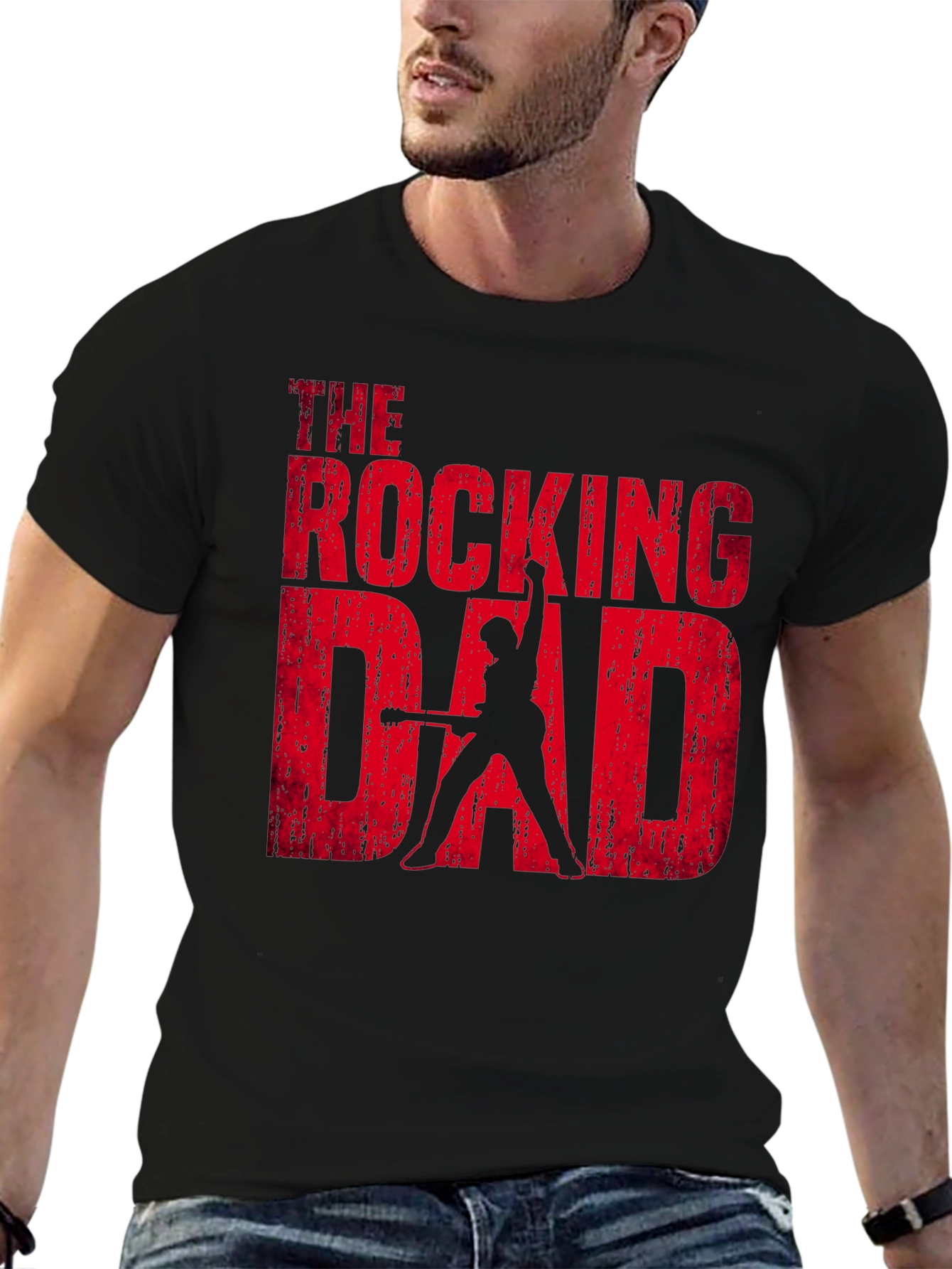The Rocking Dad Graphic T-Shirt - Black