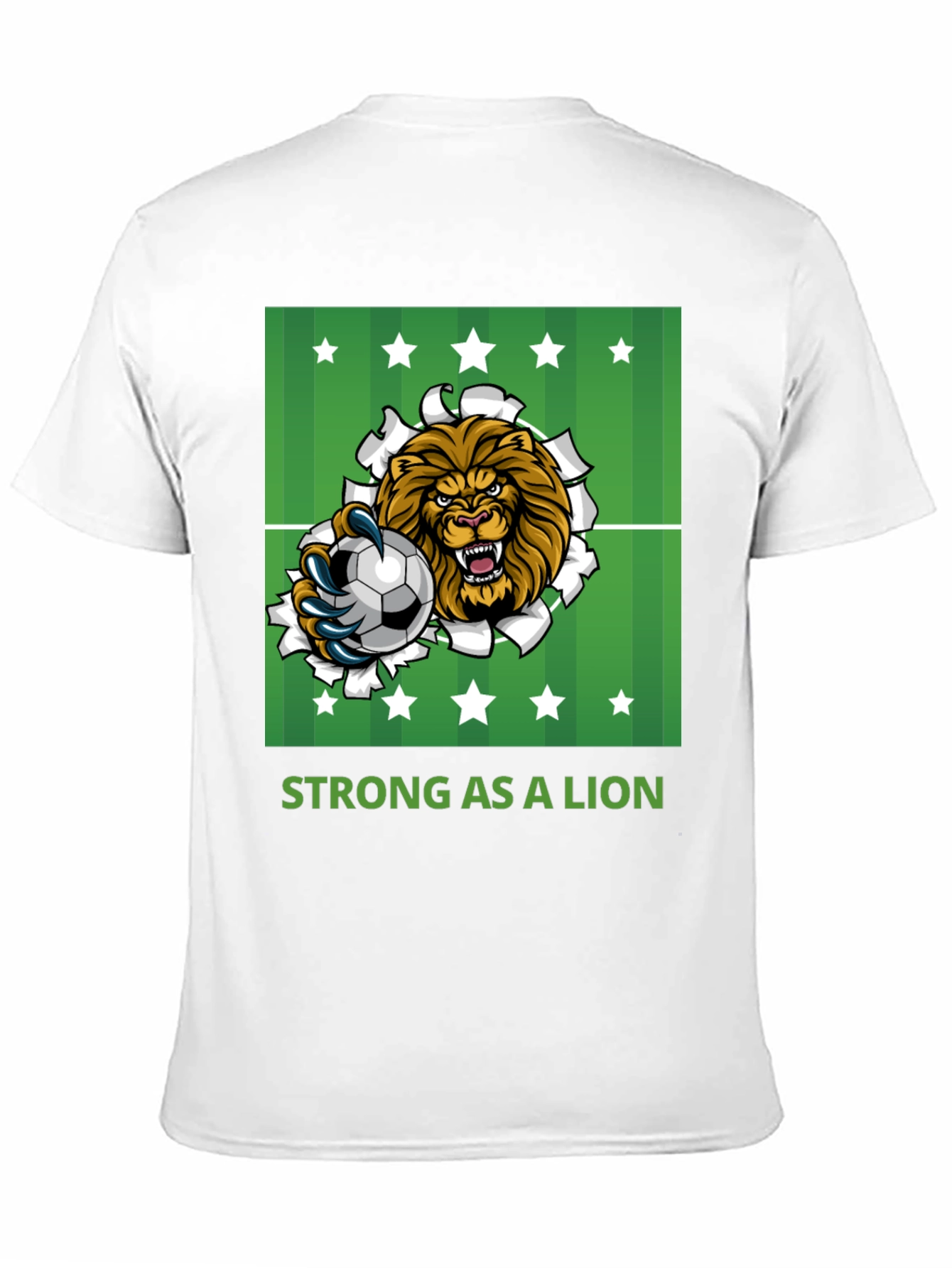 Lion Soccer Graphic Tee: Strong & Stylish
